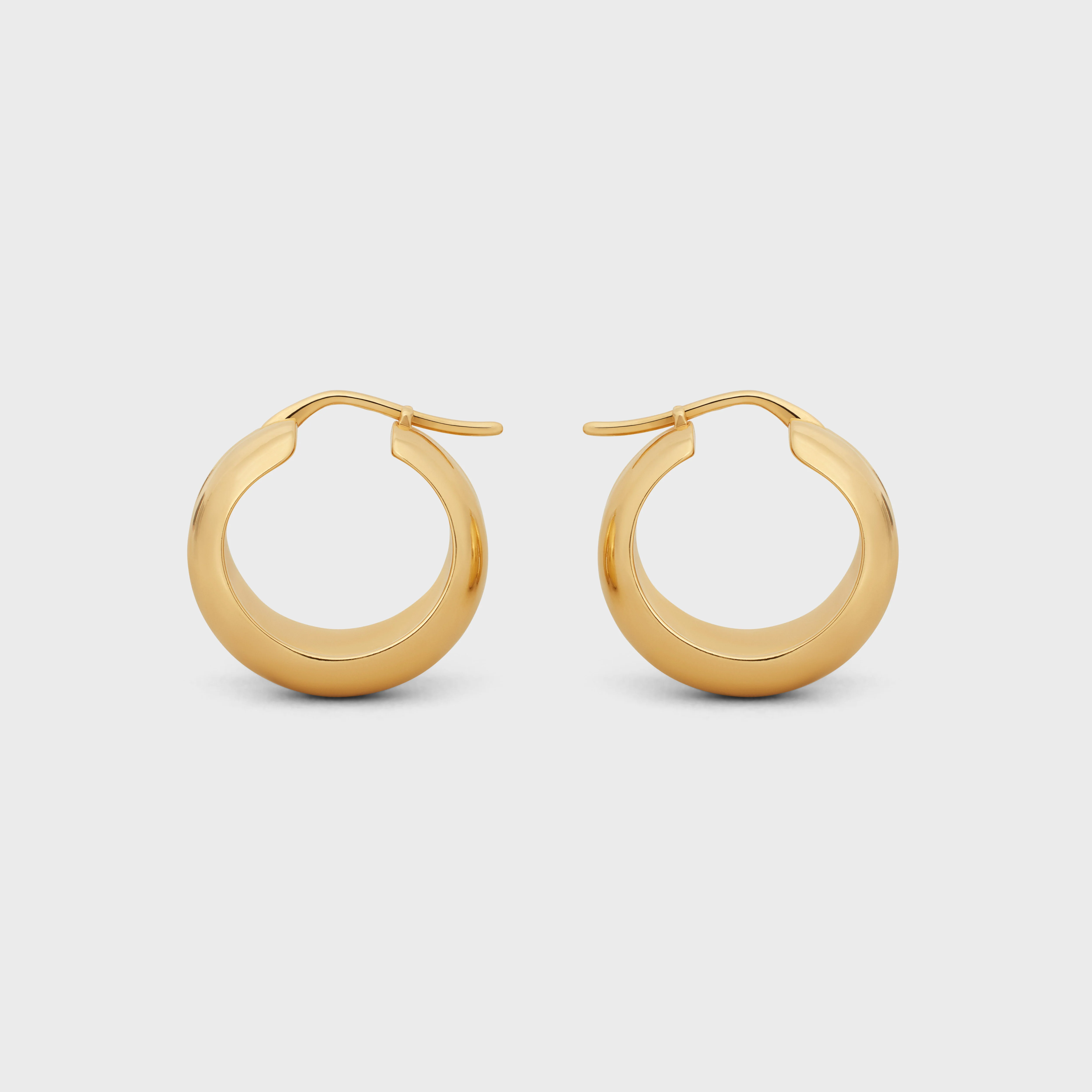 Abstract Shapes Hoops - Gold - Image 3