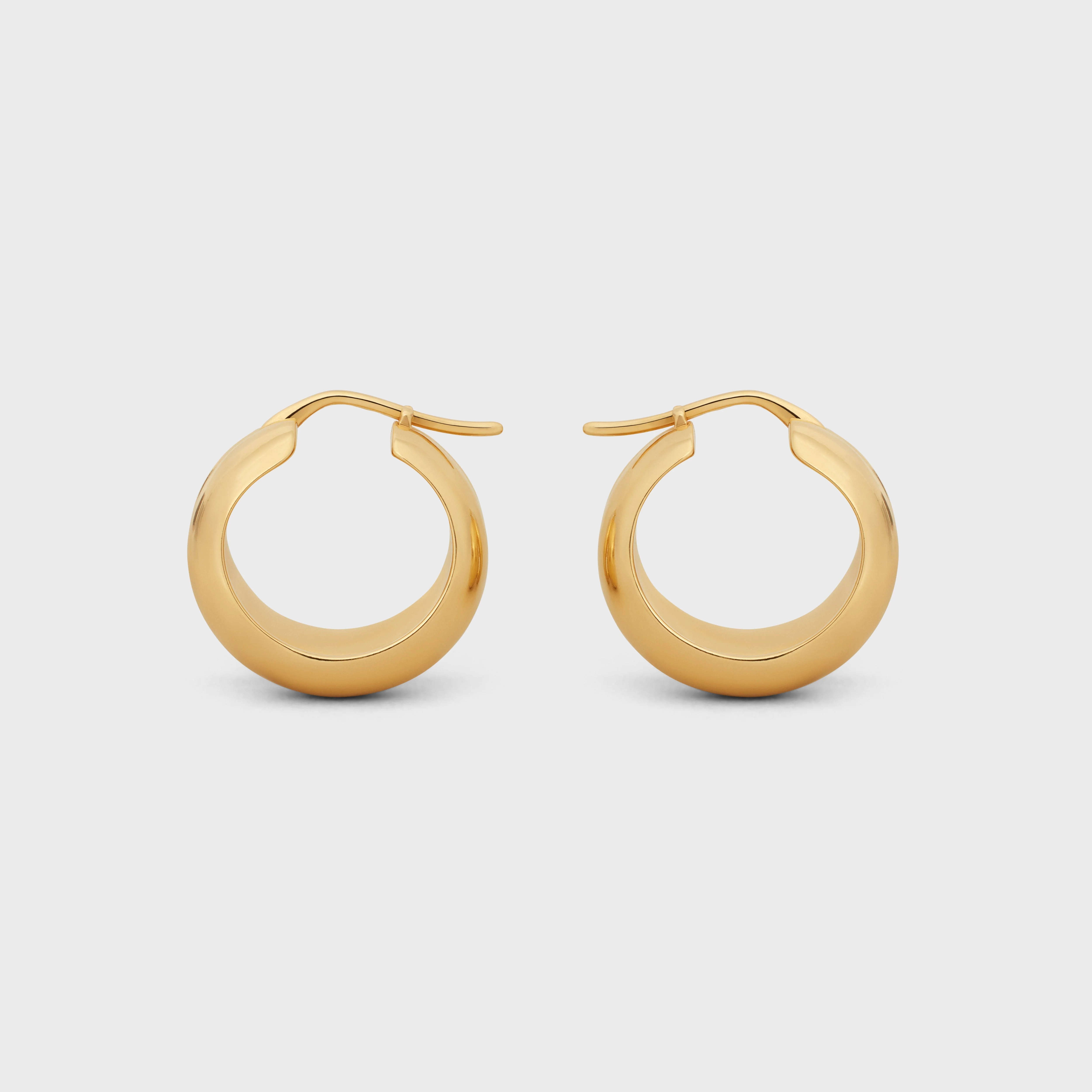 Abstract Shapes Hoops - Gold - Image 3