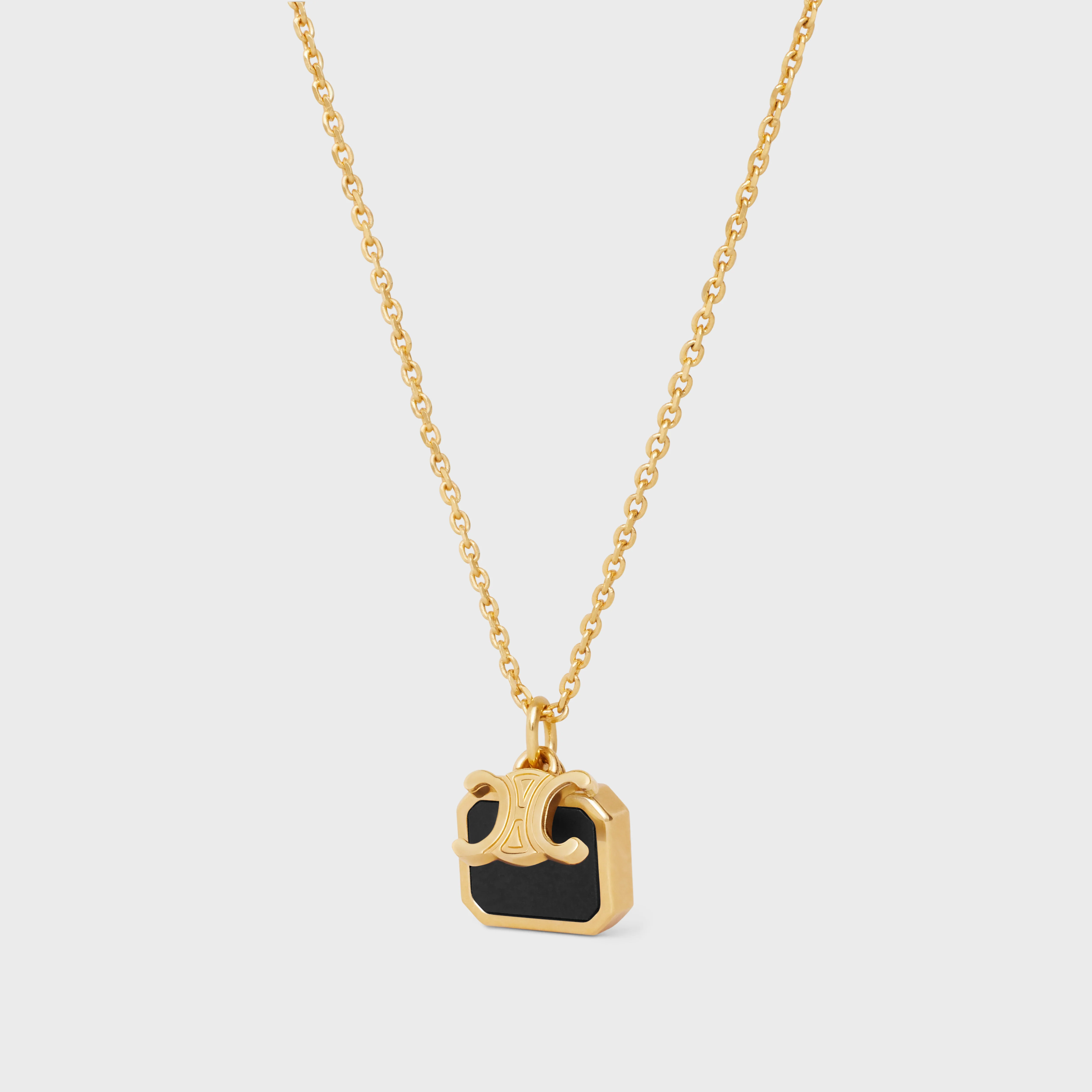 Indie Triumph Small Charms Necklace - Gold/Nero Assoluto - Image 3