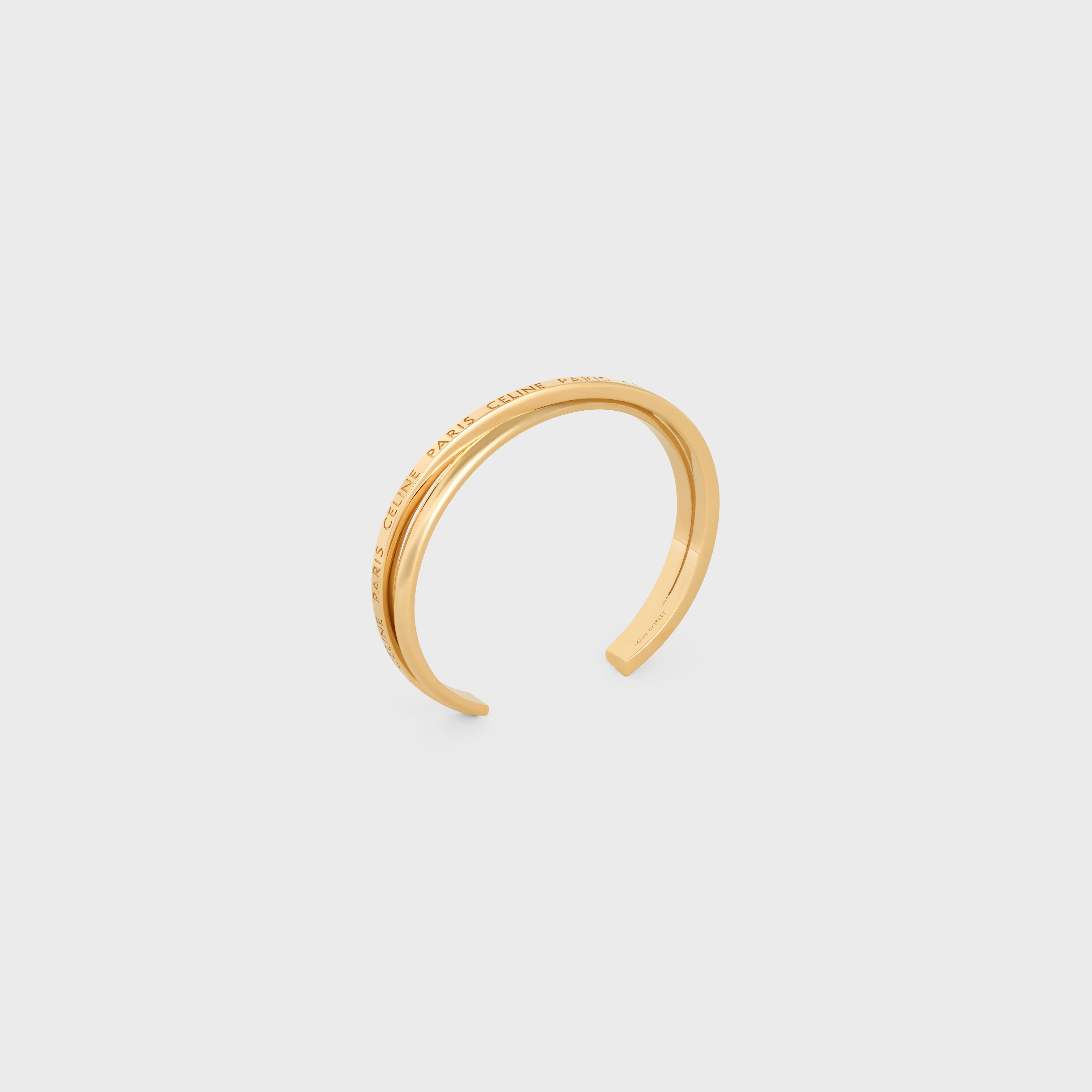 Celine Paris Double Thin Cuff - Gold - Image 2