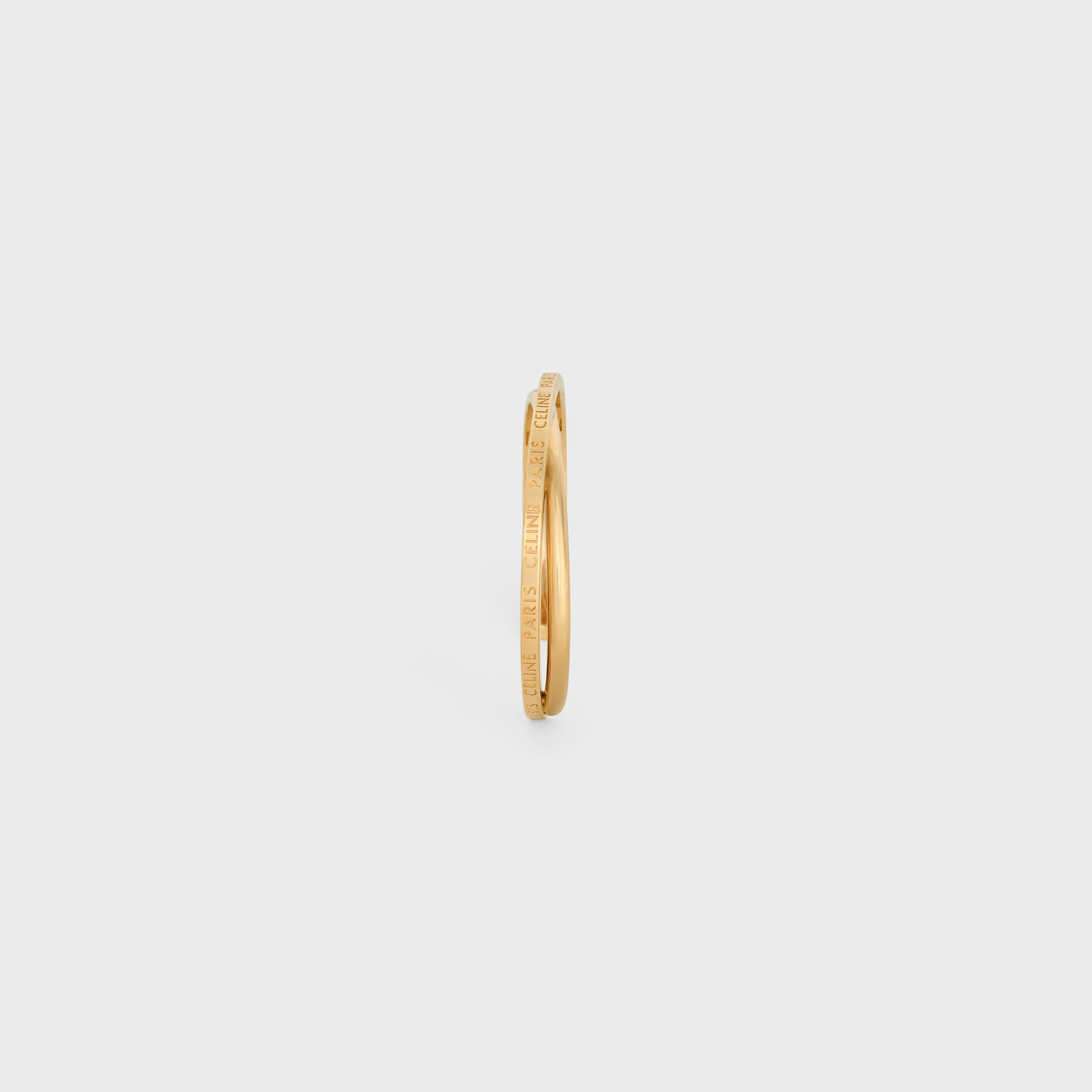 Celine Paris Double Thin Cuff - Gold - Image 3