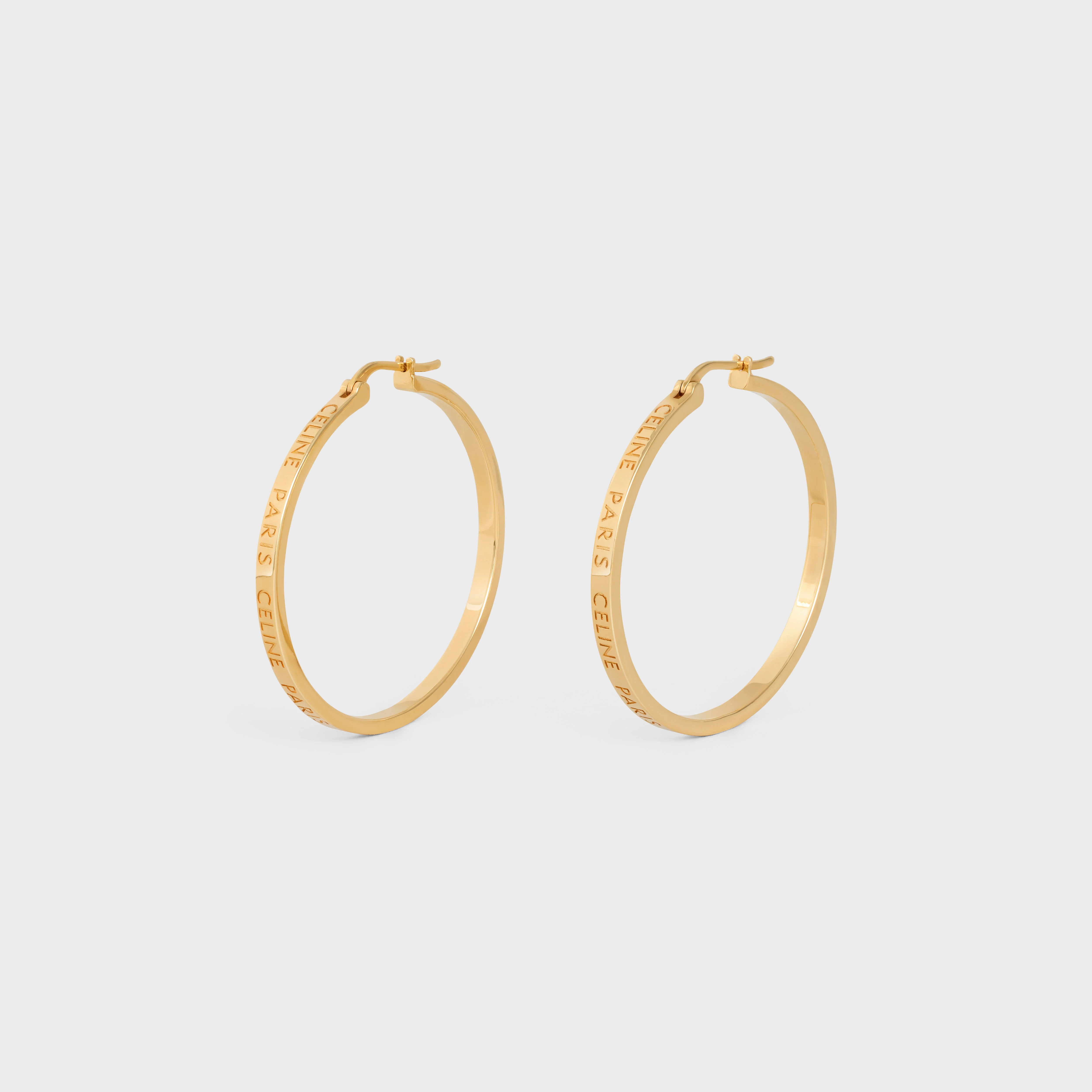 Celine Paris Large Hoops - Gold - Image 2