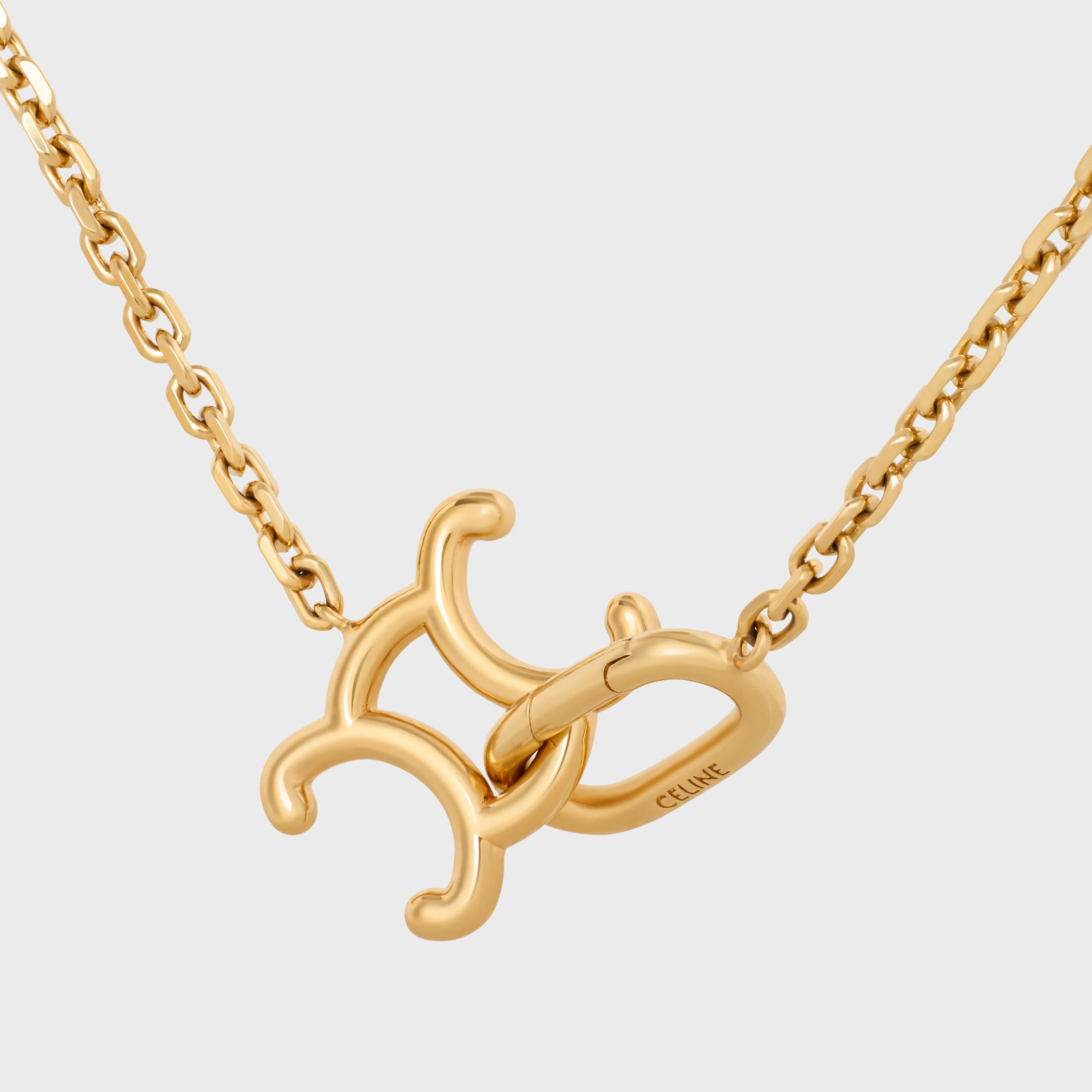 Triumph Lock Necklace - Gold - Image 4