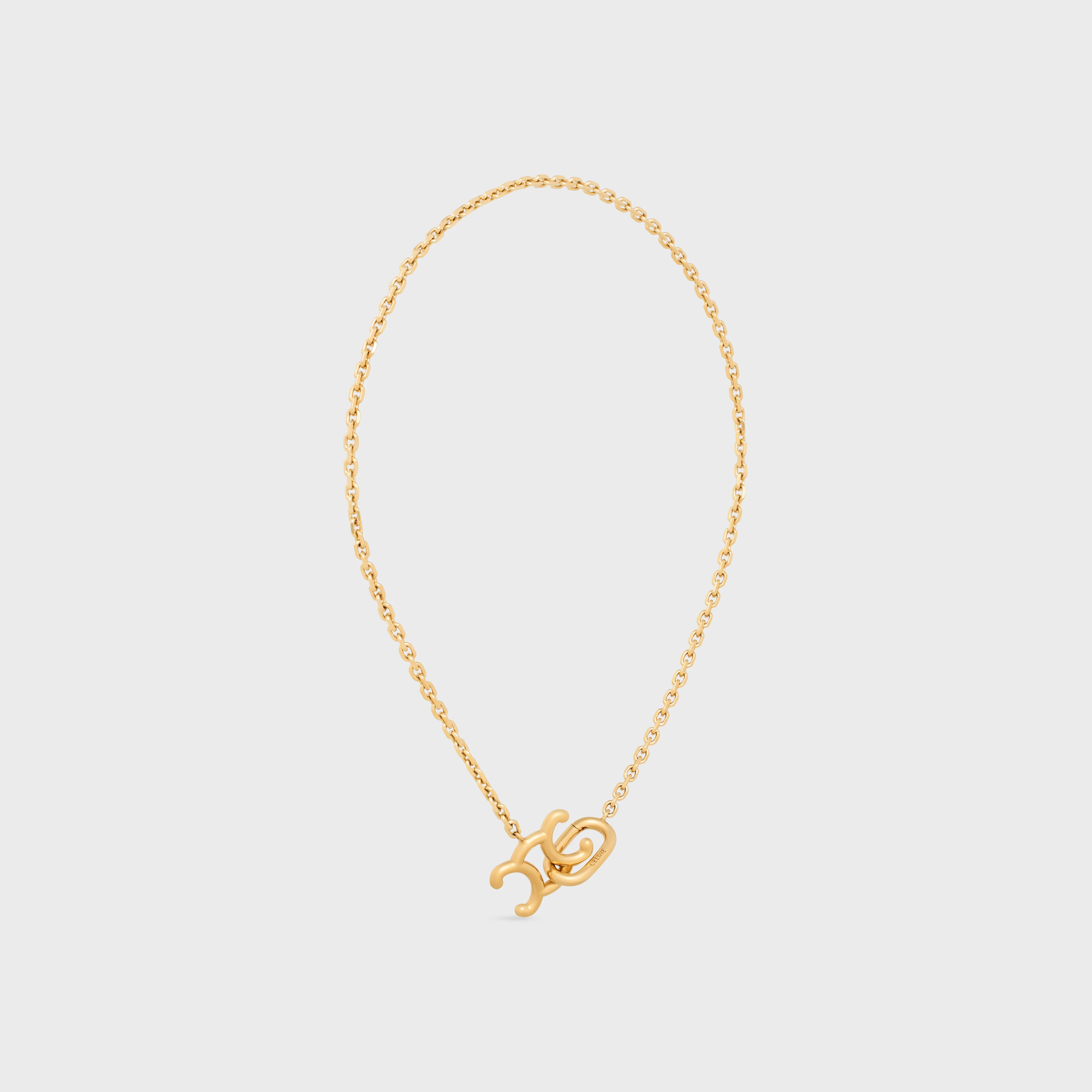 Triumph Lock Necklace - Gold - Image 6