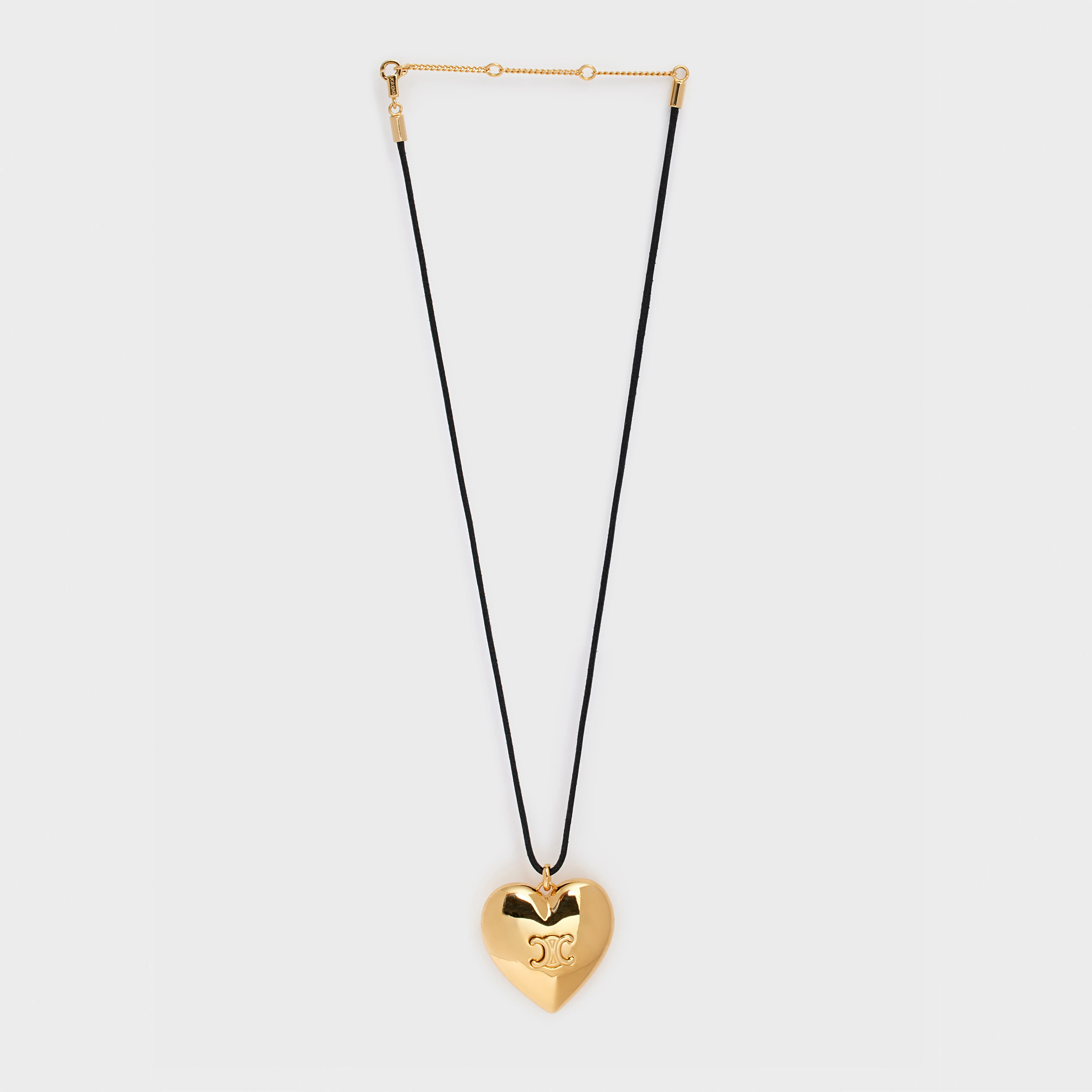 Celine Coeur Triomphe Necklace - Gold/Black