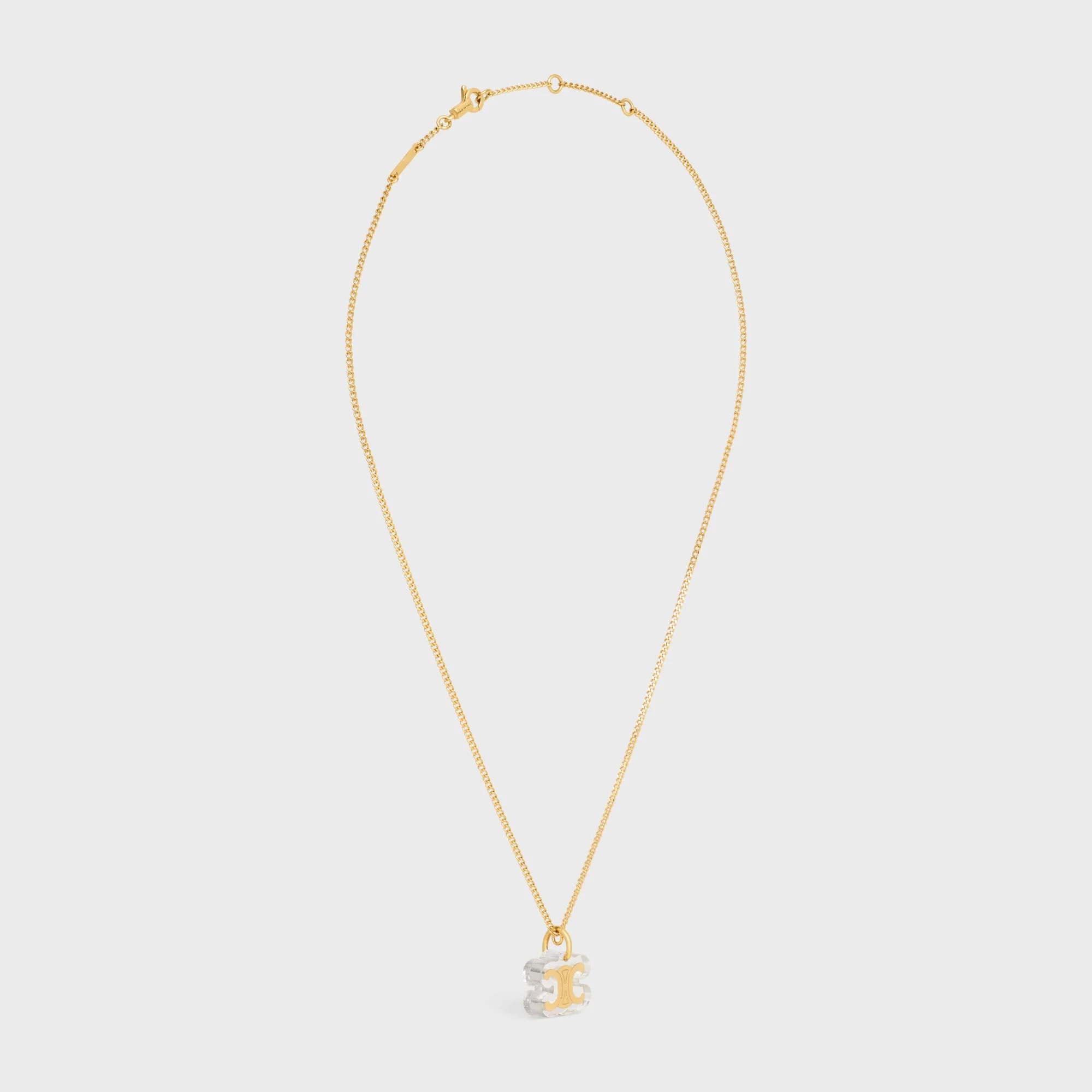 Celine Ice Cube Necklace - Gold - Image 11