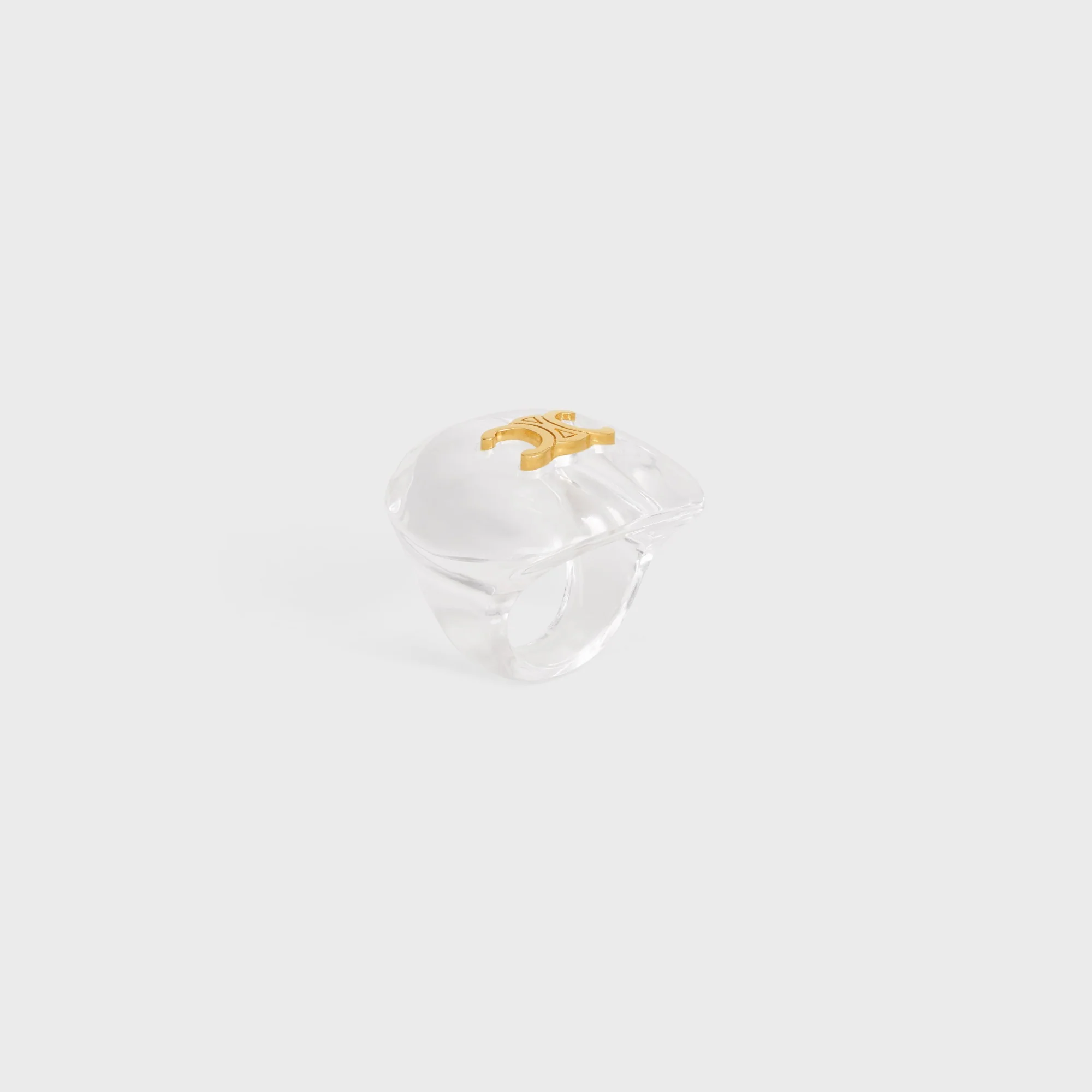 Celine Ice Cube Ring - Gold - Image 3