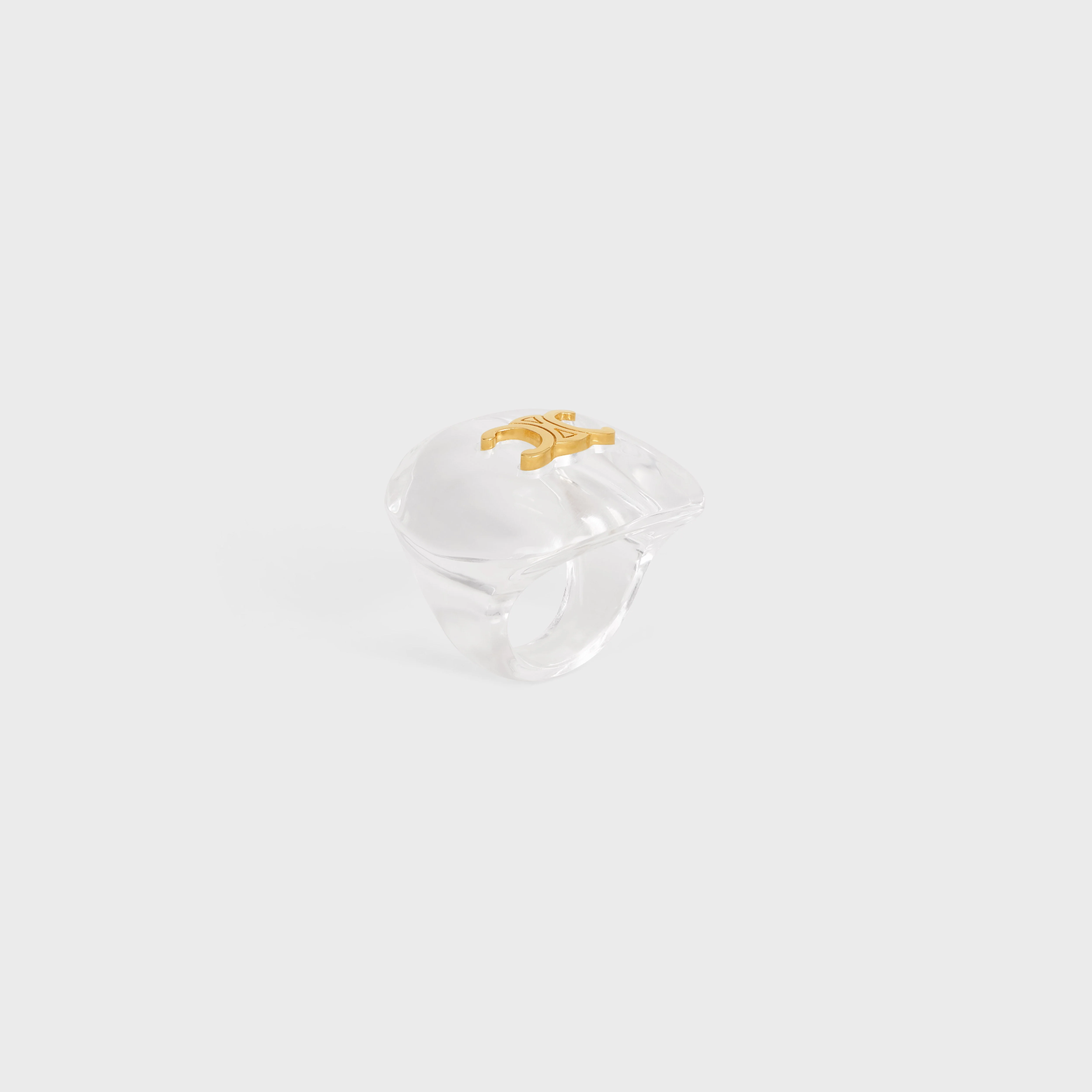 Celine Ice Cube Ring - Gold - Image 4
