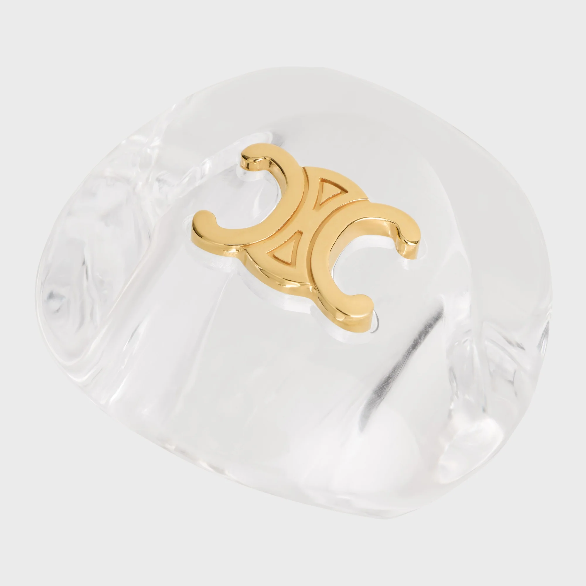 Celine Ice Cube Ring - Gold - Image 7