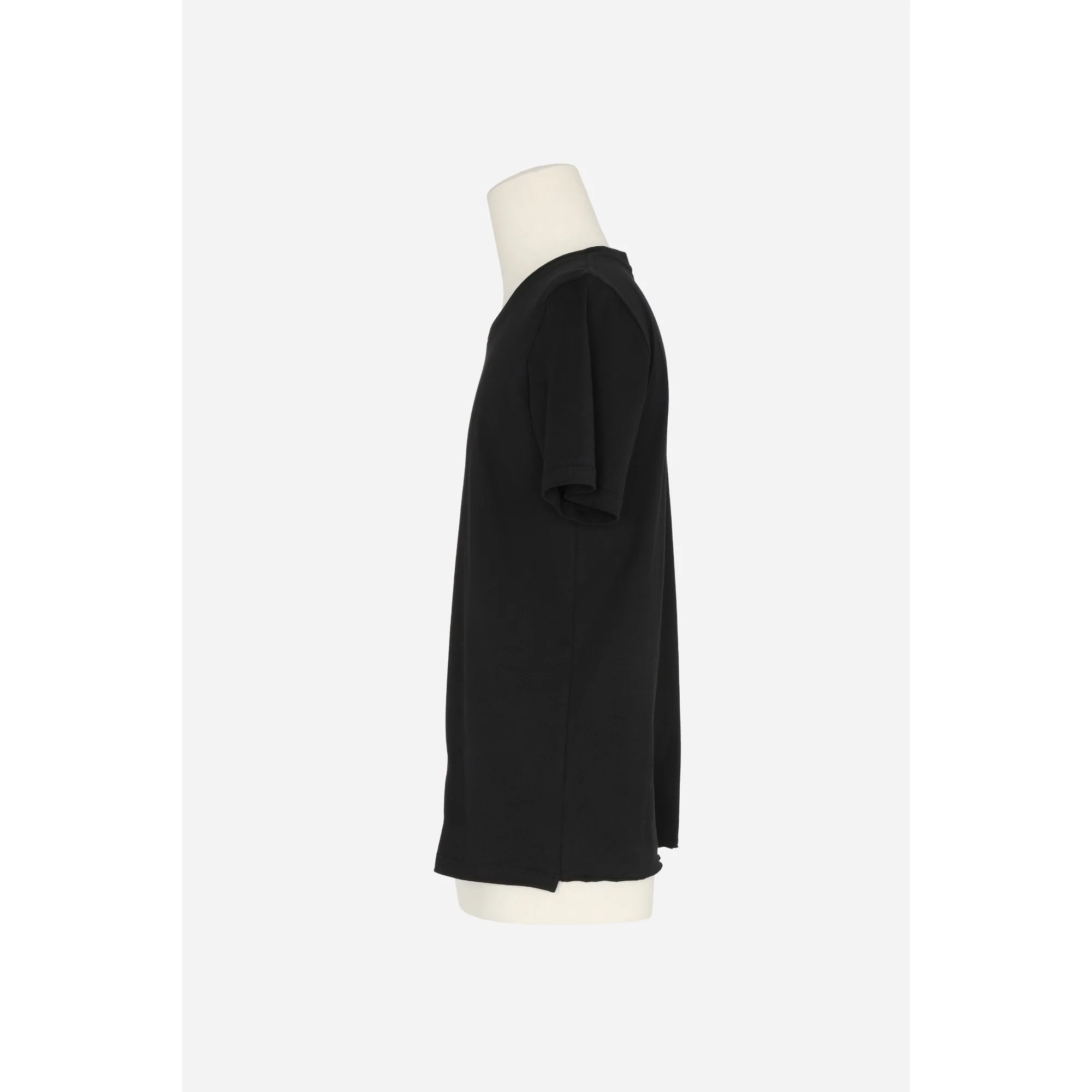 T-Shirt Round Collar - Noir - Image 3