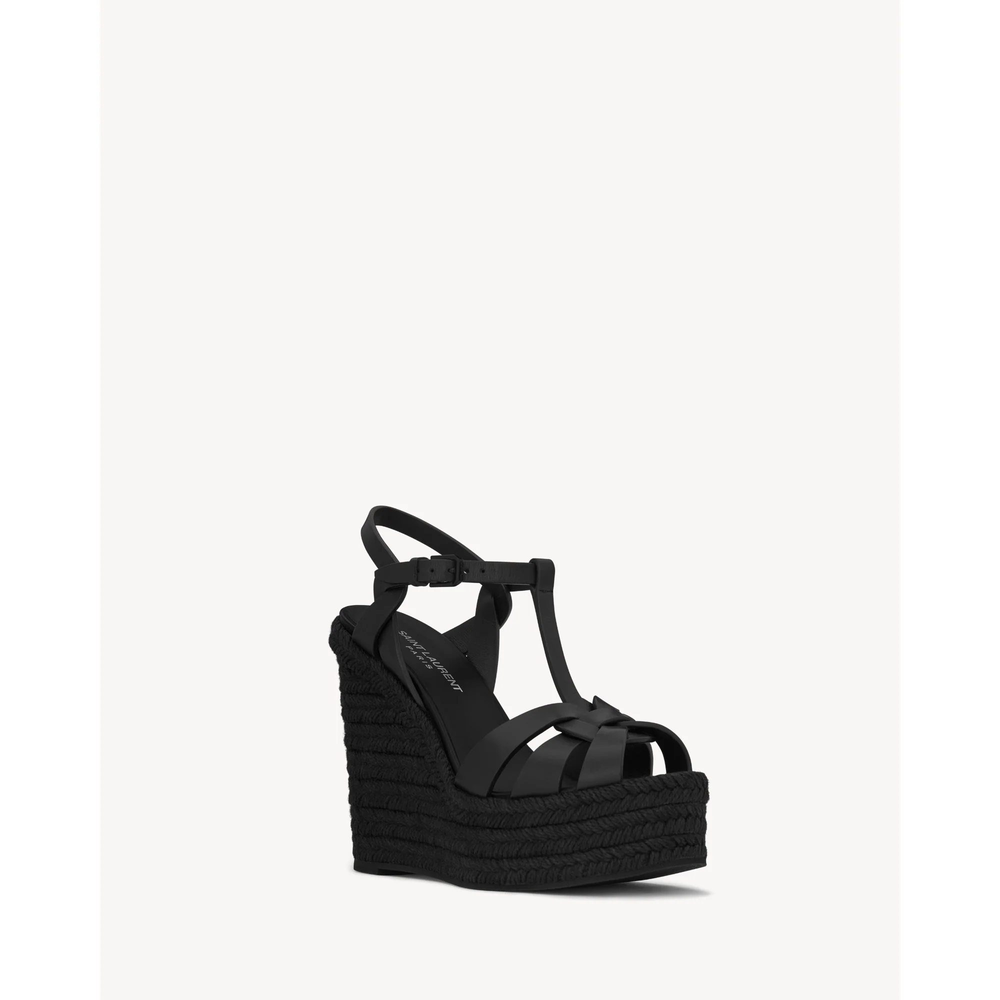 Espadrille 95 Wedge T-Strap Espadeilles - Nero - Image 3
