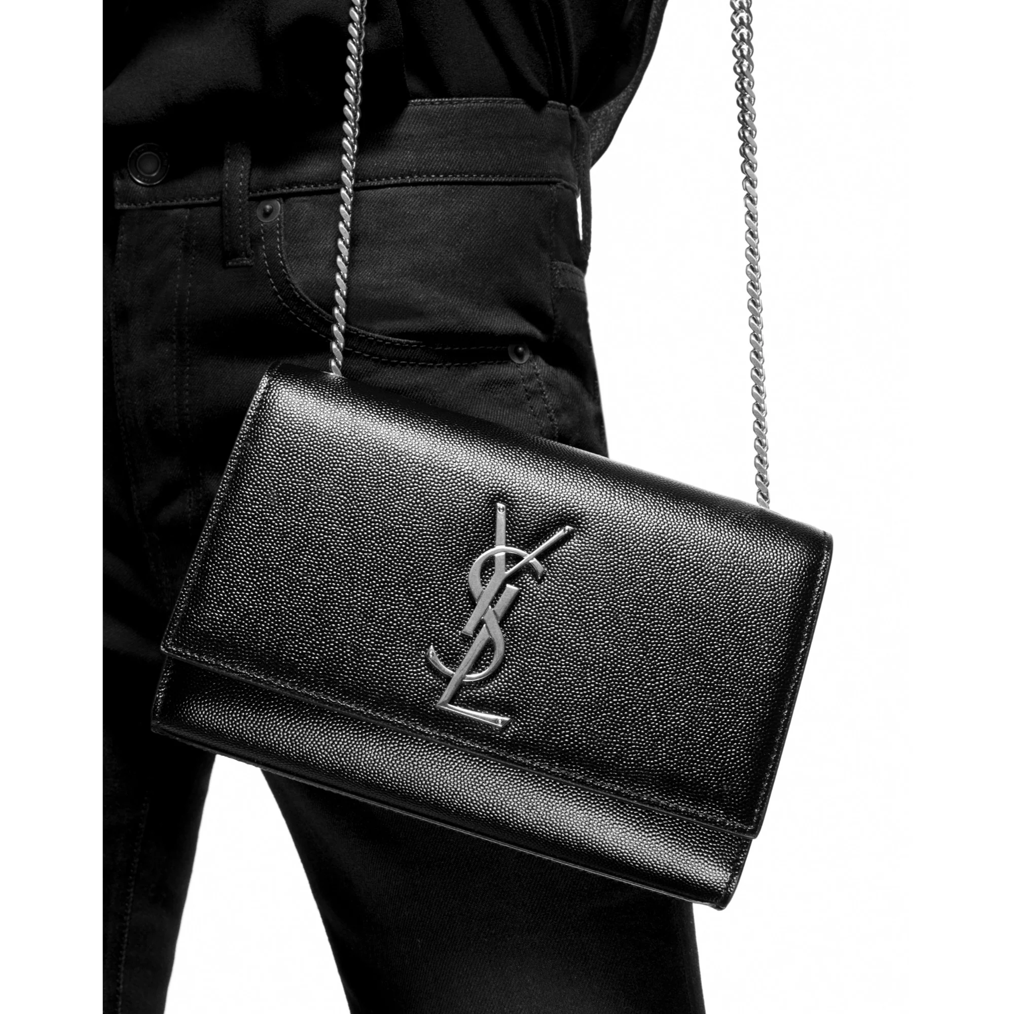 Small Kate Chain Bag - Nero - Image 5