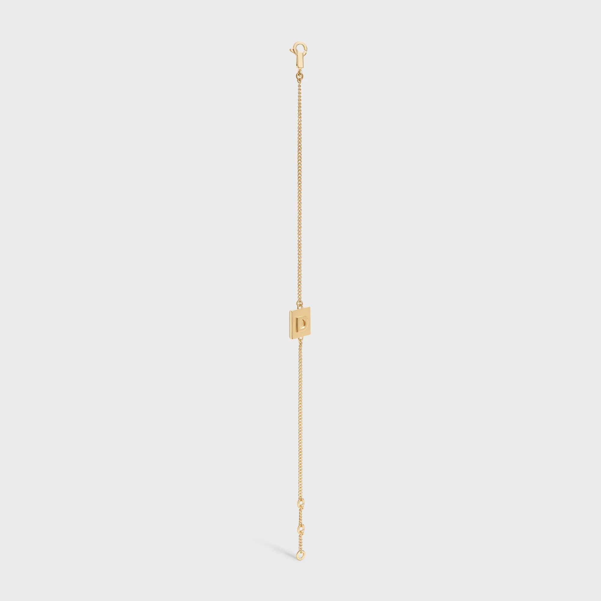 Alphabet D Bracelet - Gold - Image 3
