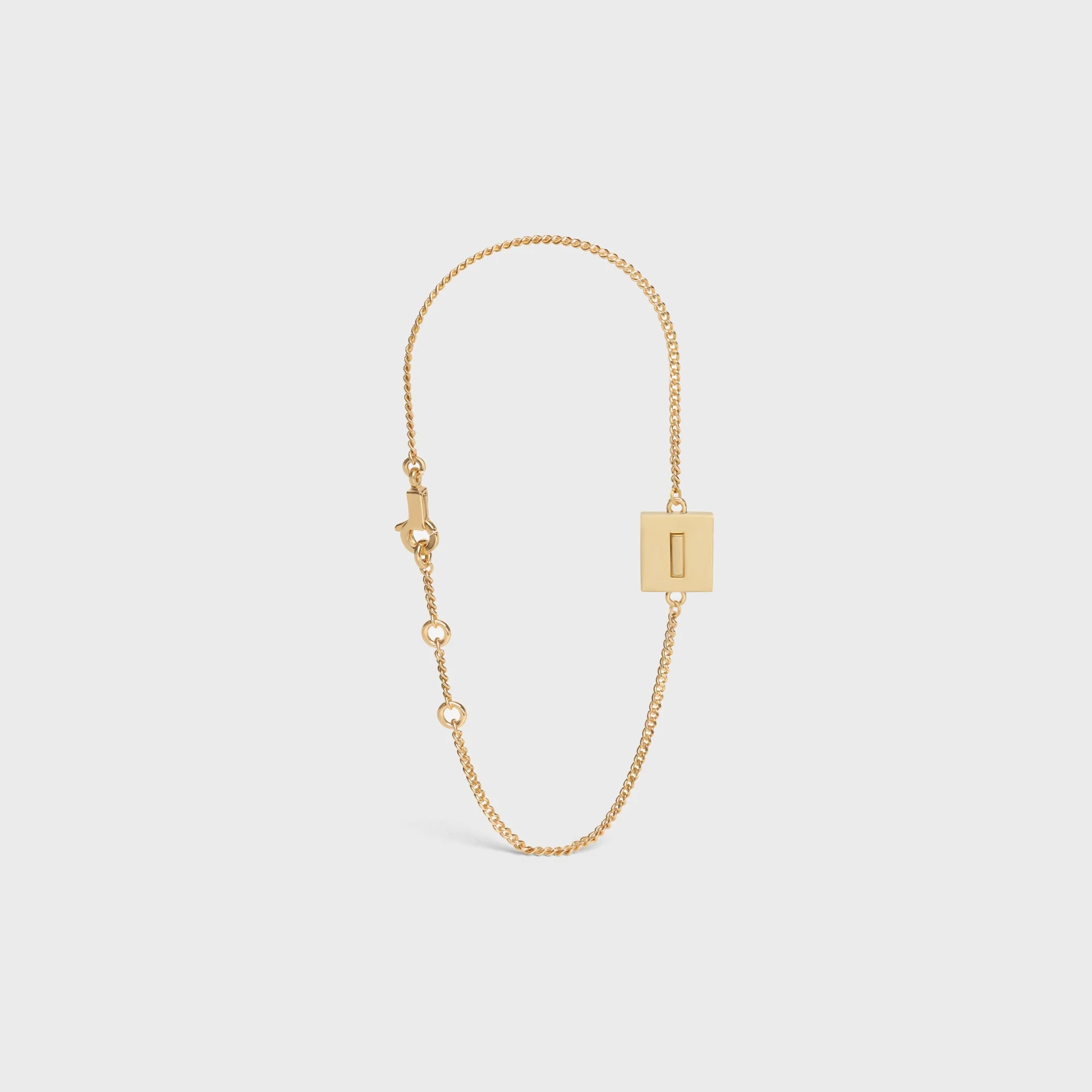 Alphabet I Bracelet - Gold - Image 5