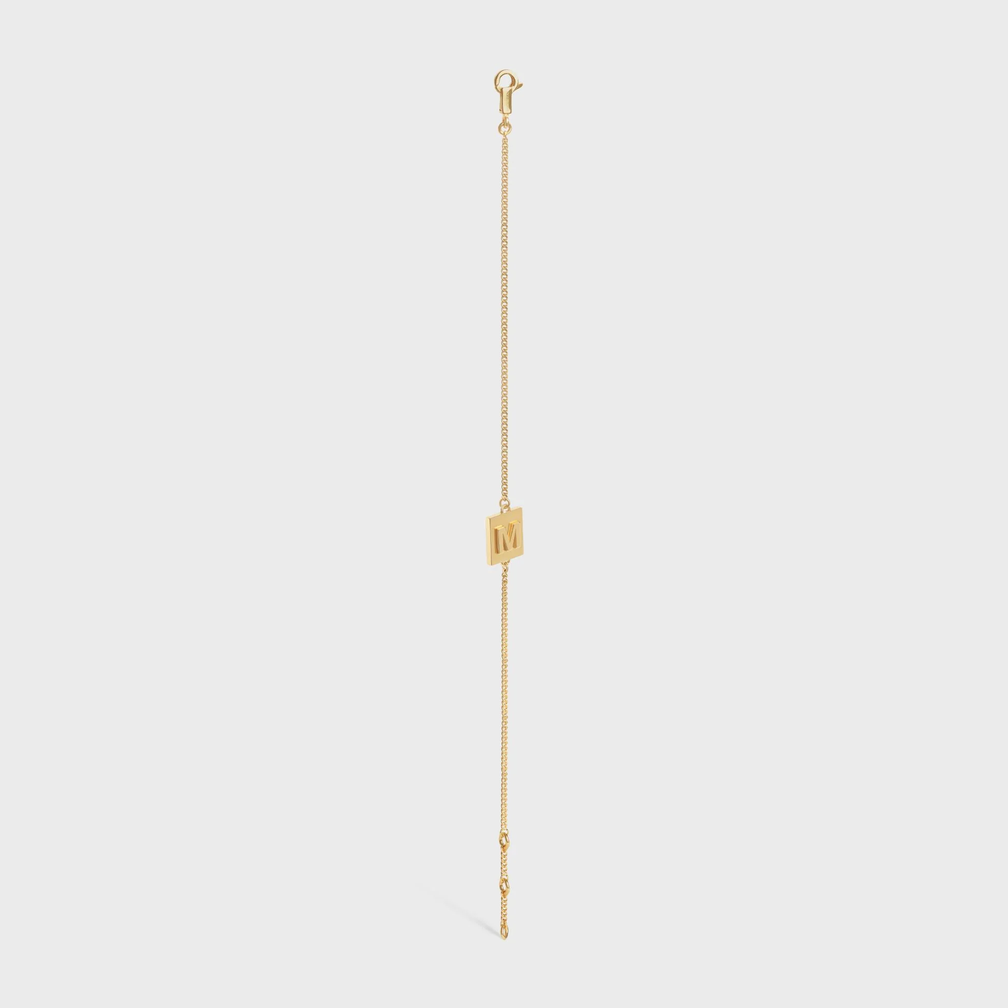Alphabet M Bracelet - Gold - Image 2