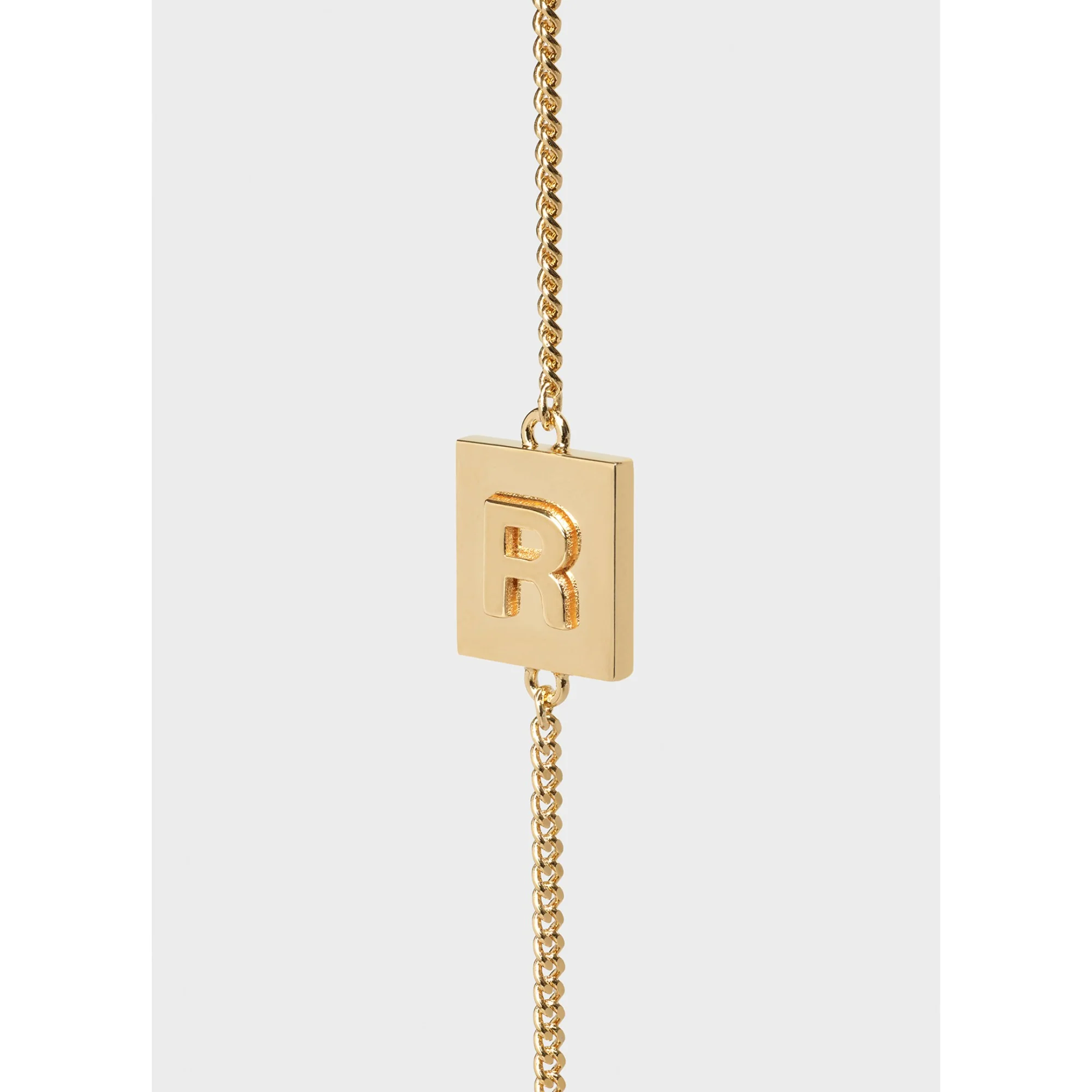 Alphabet R Bracelet - Gold