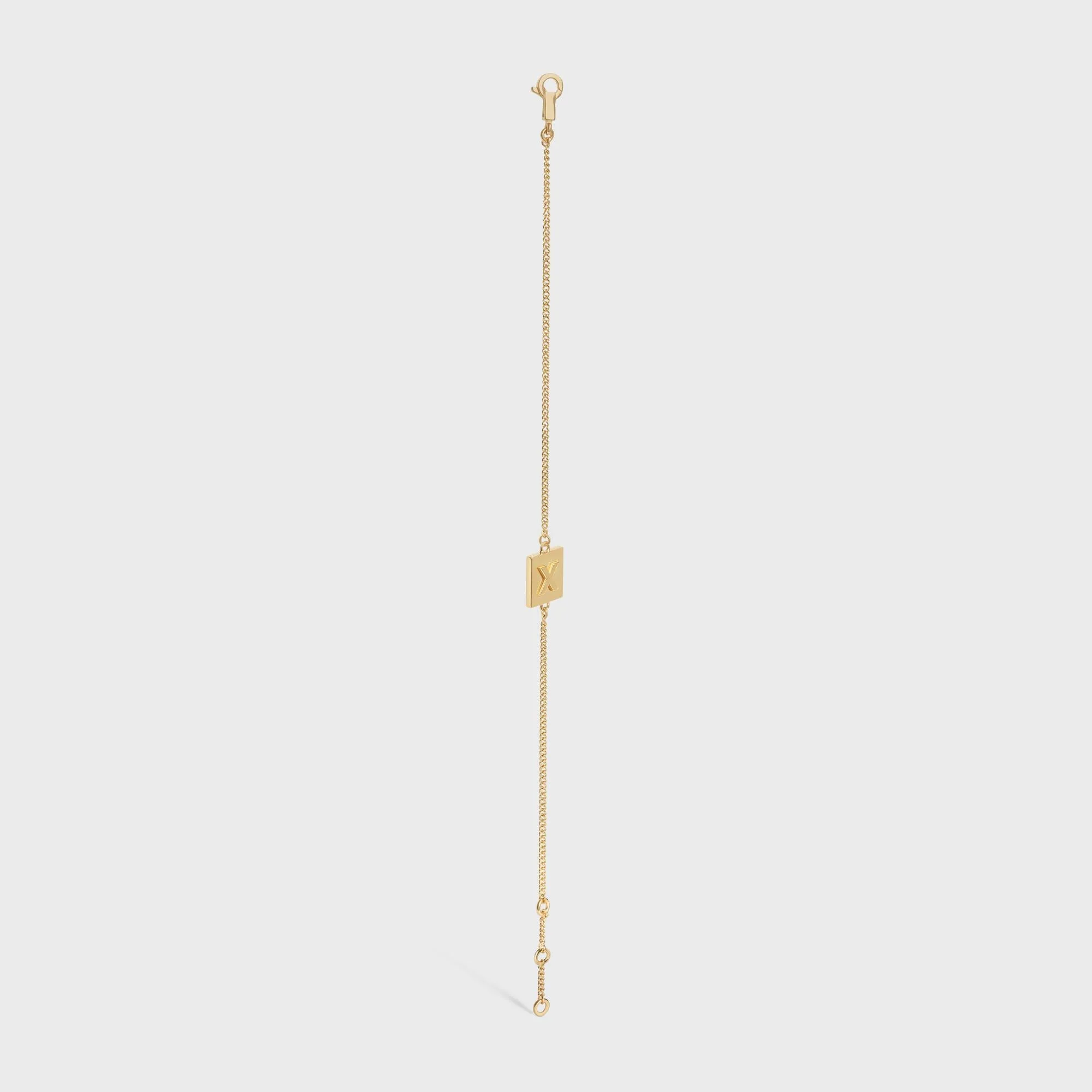 Alphabet X Bracelet - Gold - Image 6