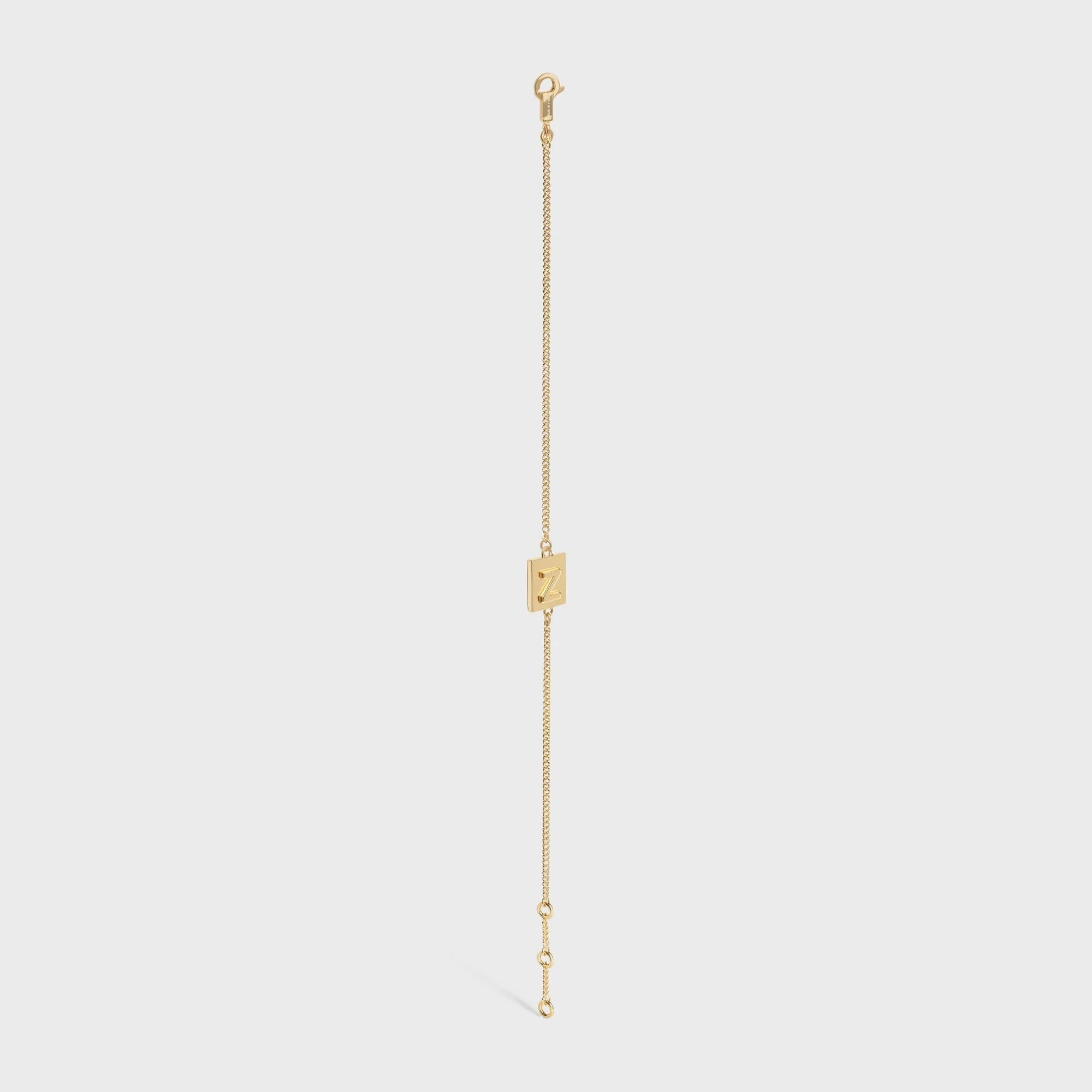 Alphabet Z Bracelet - Gold - Image 3