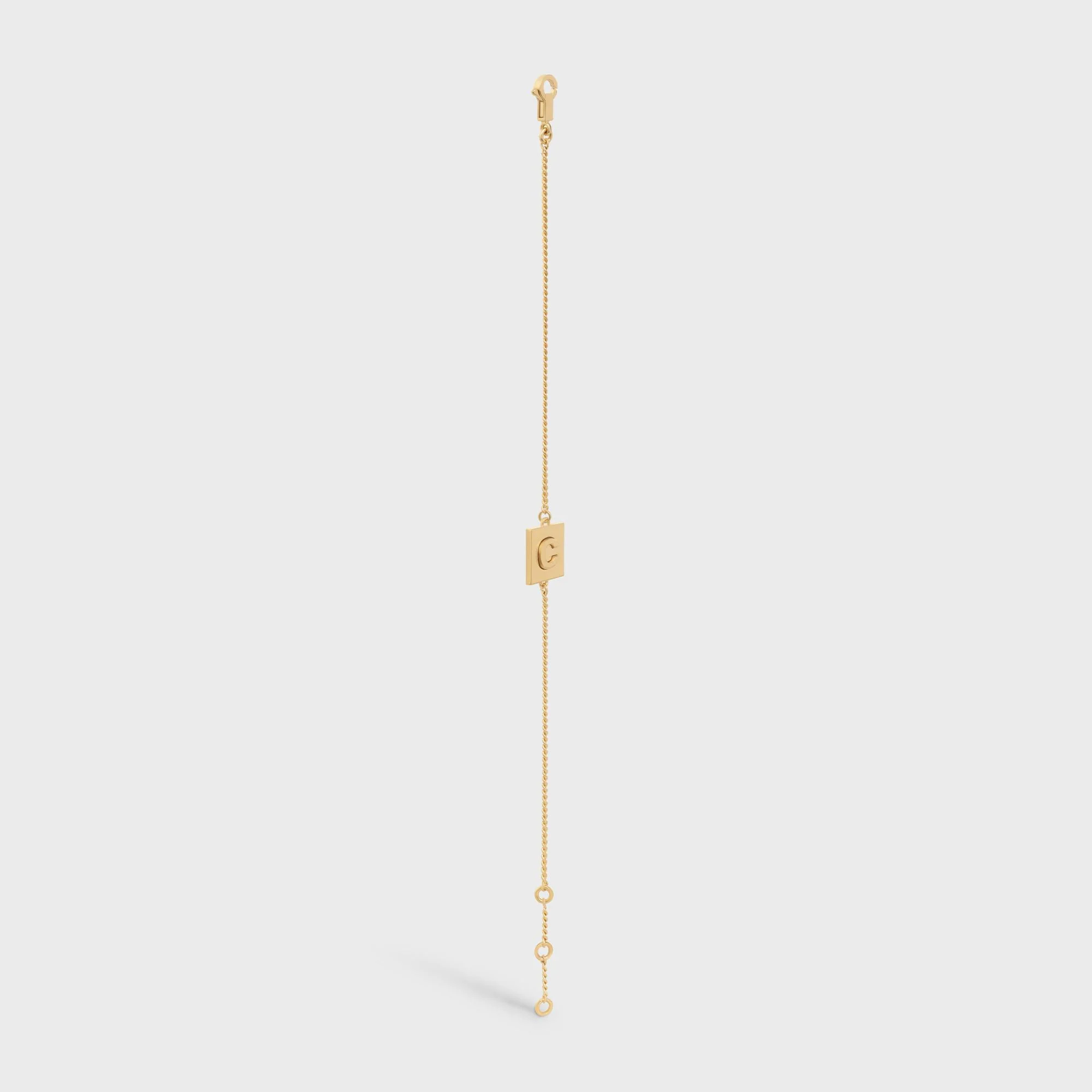 Alphabet C Bracelet - Gold - Image 3