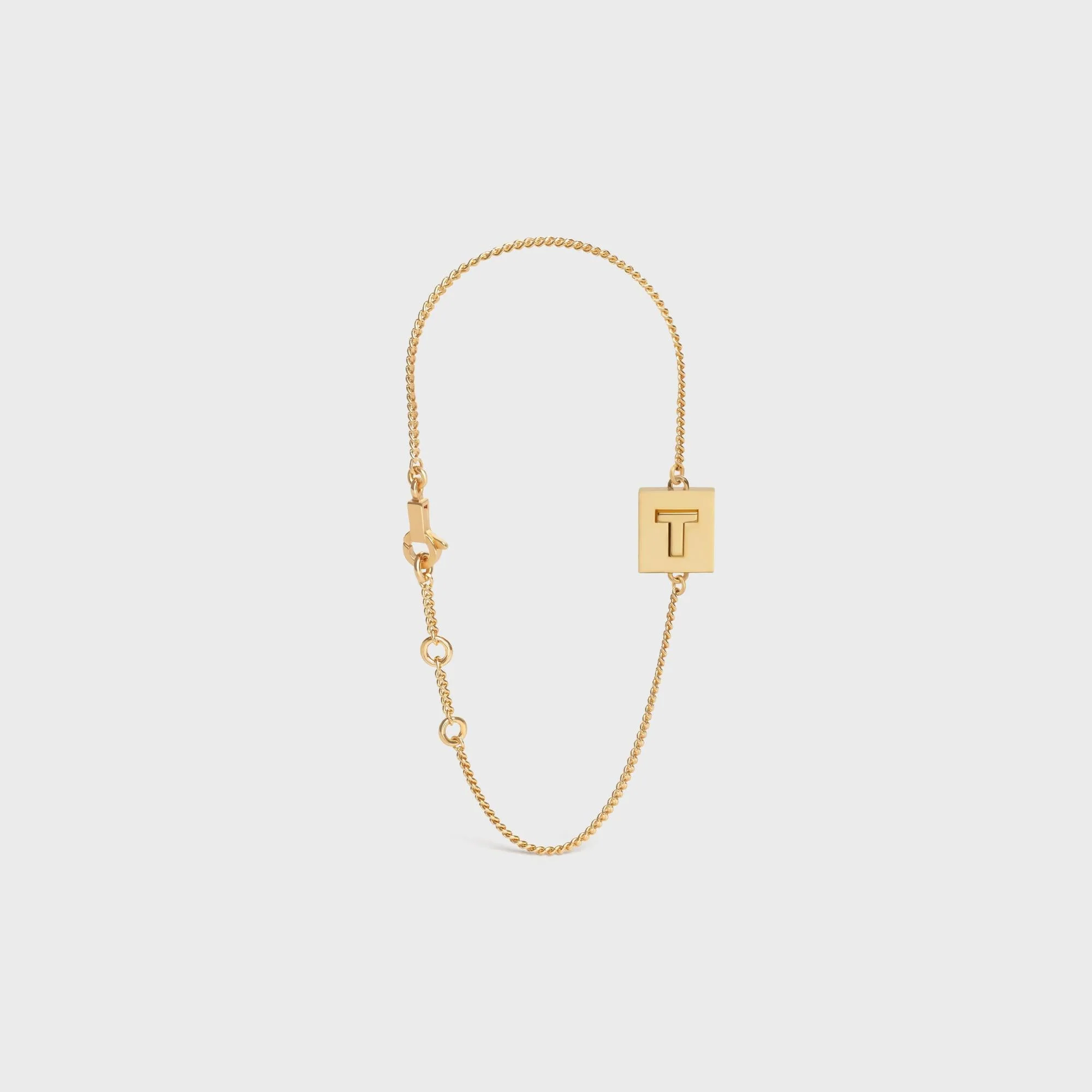 Alphabet T Bracelet - Gold