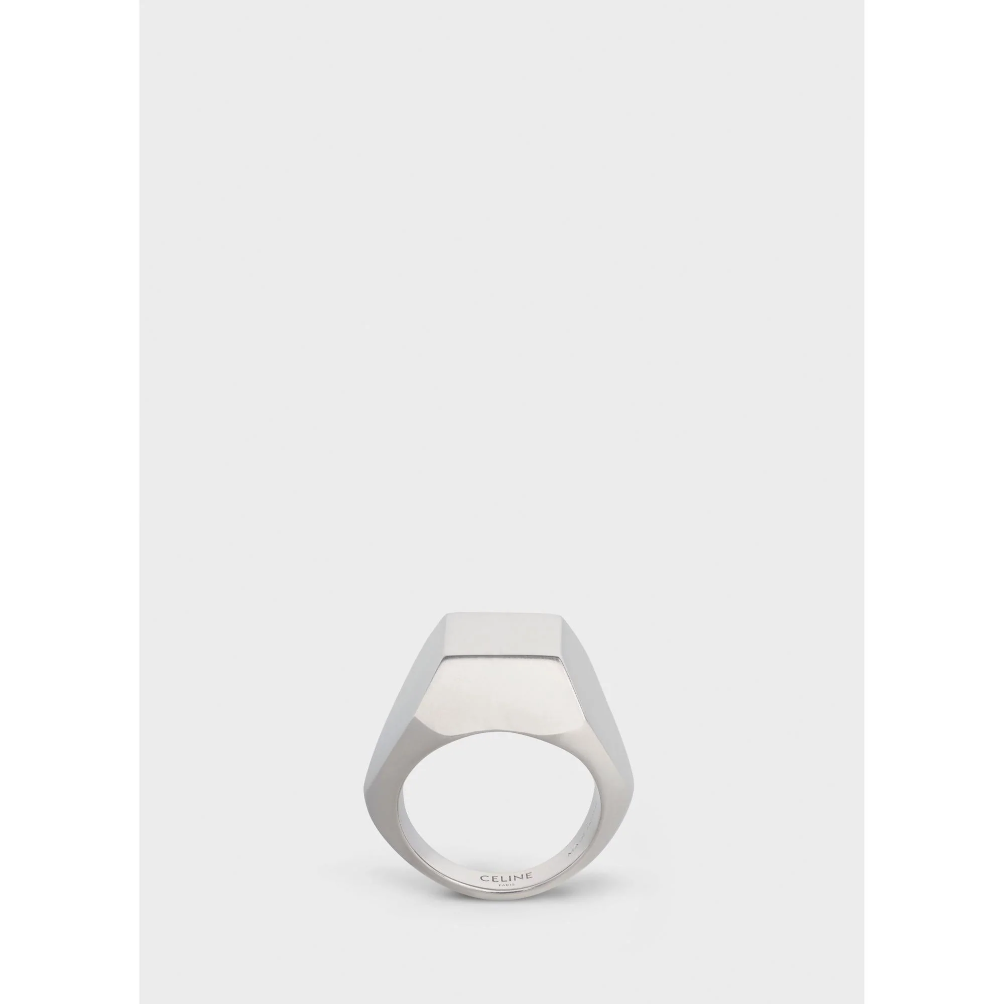 Celine Heritage Pentagon Ring - Silver