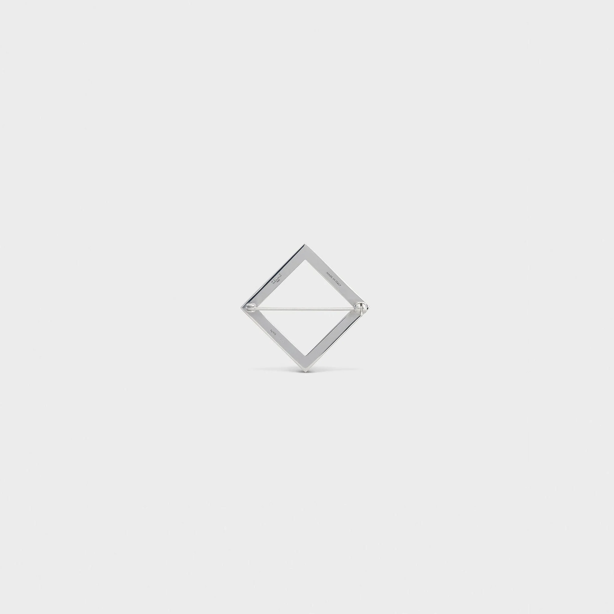 Celine Square Brooch - Silver - Image 3