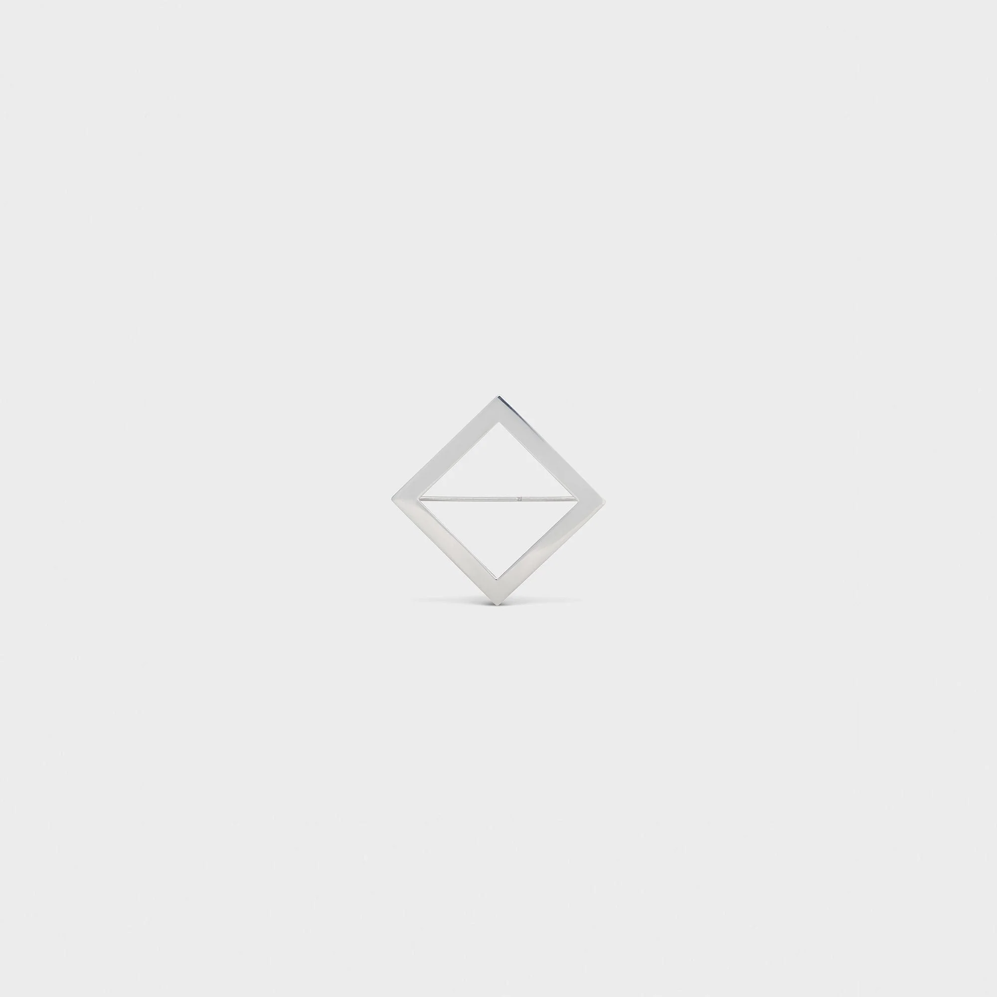 Celine Square Brooch - Silver - Image 4