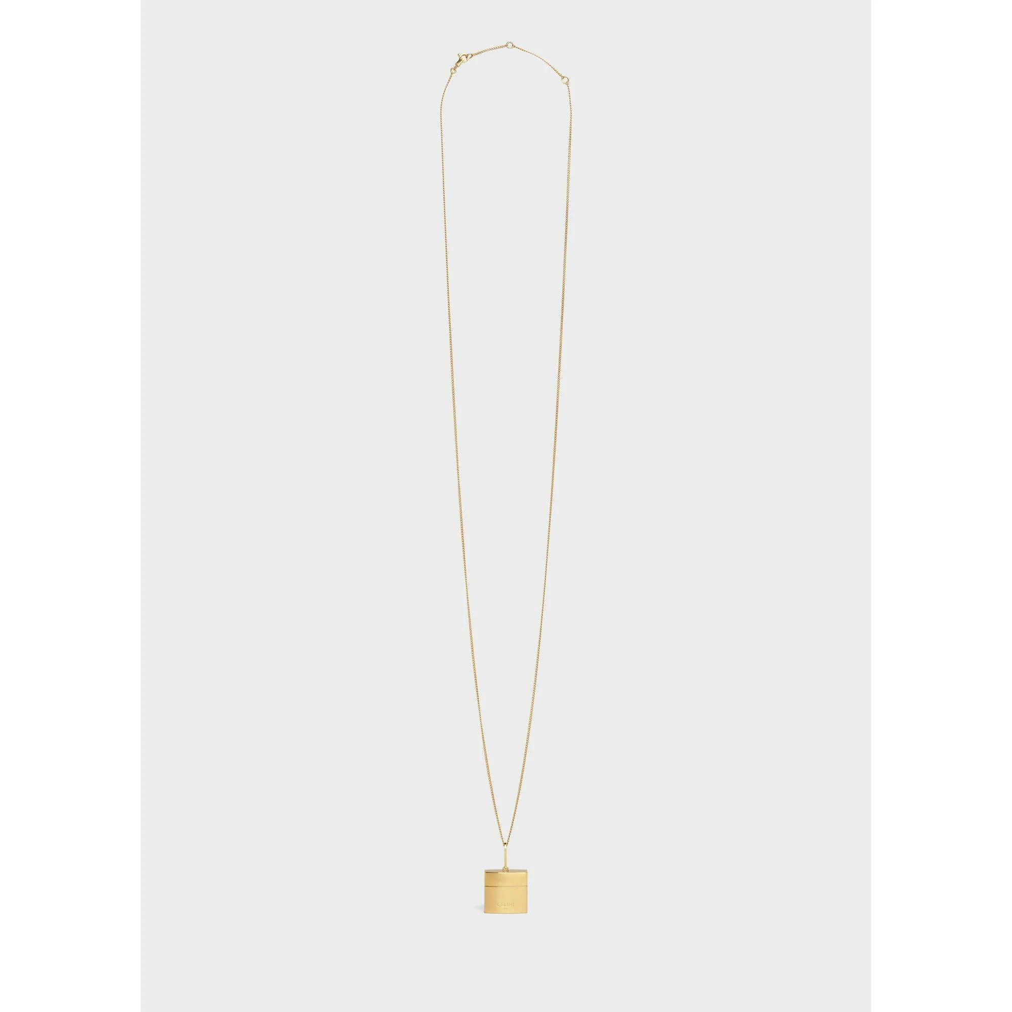 Celine Separables Box Pendant - Gold