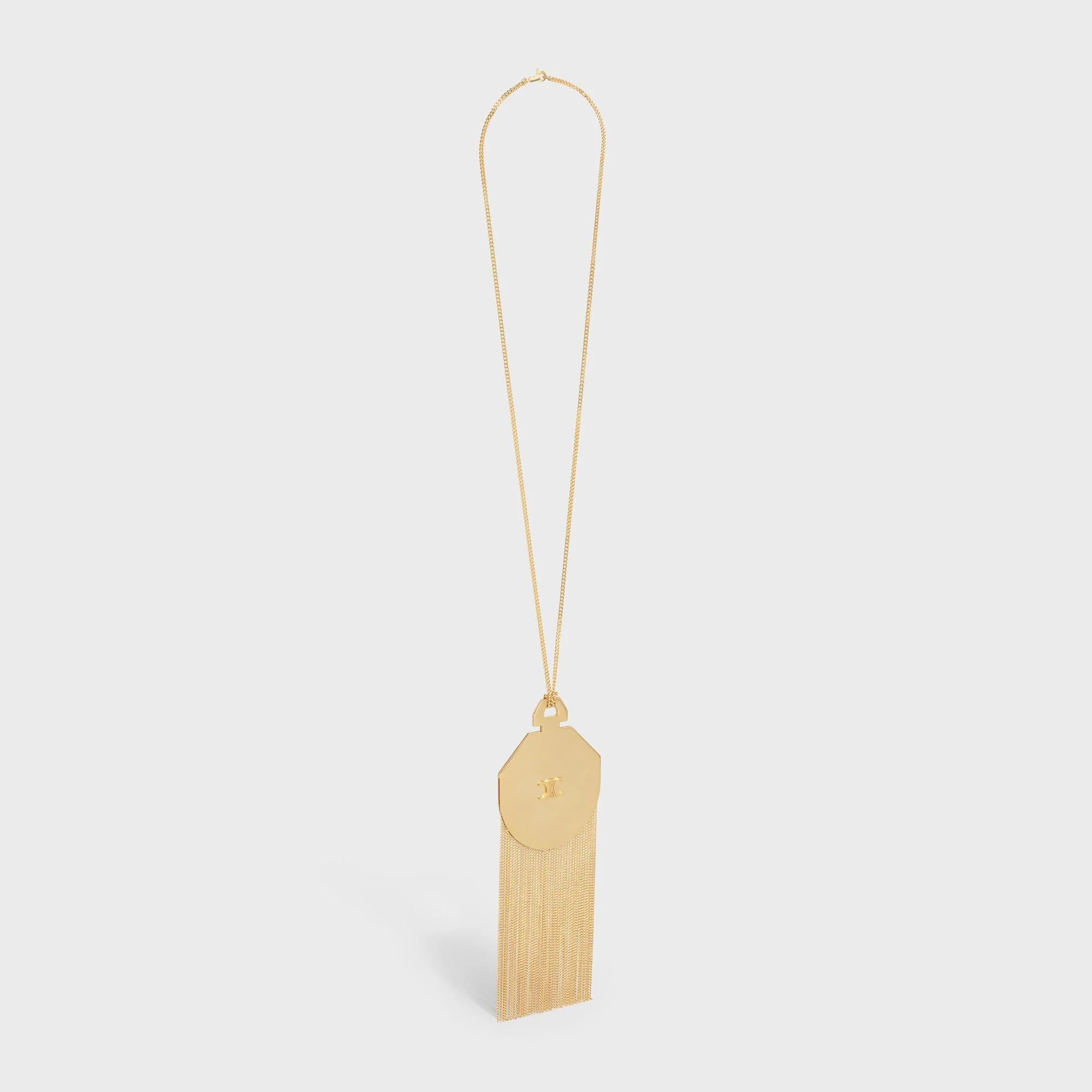 Bohemia Fringe Plate Necklace - Gold - Image 2