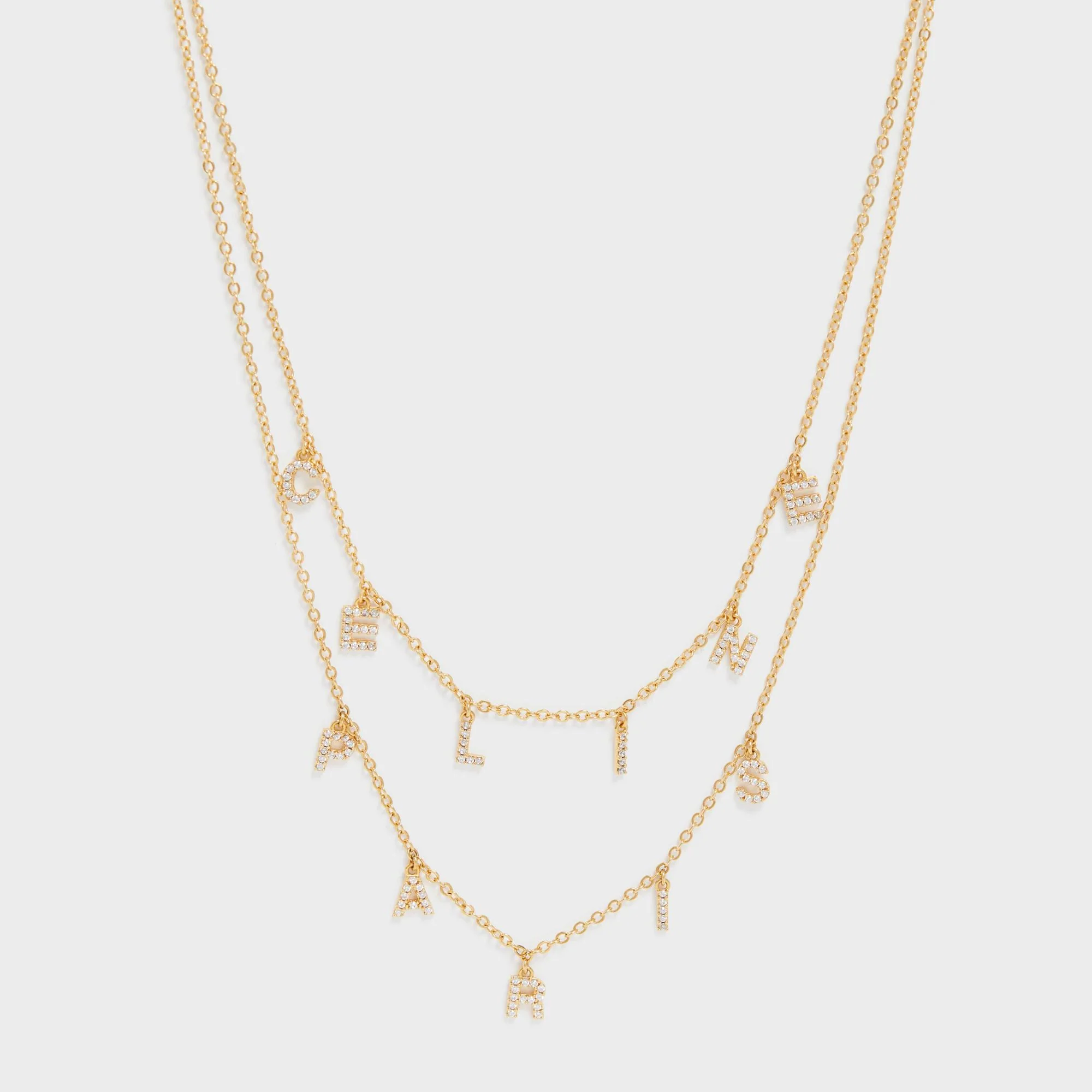 Celine Paris Double Necklace - Gold