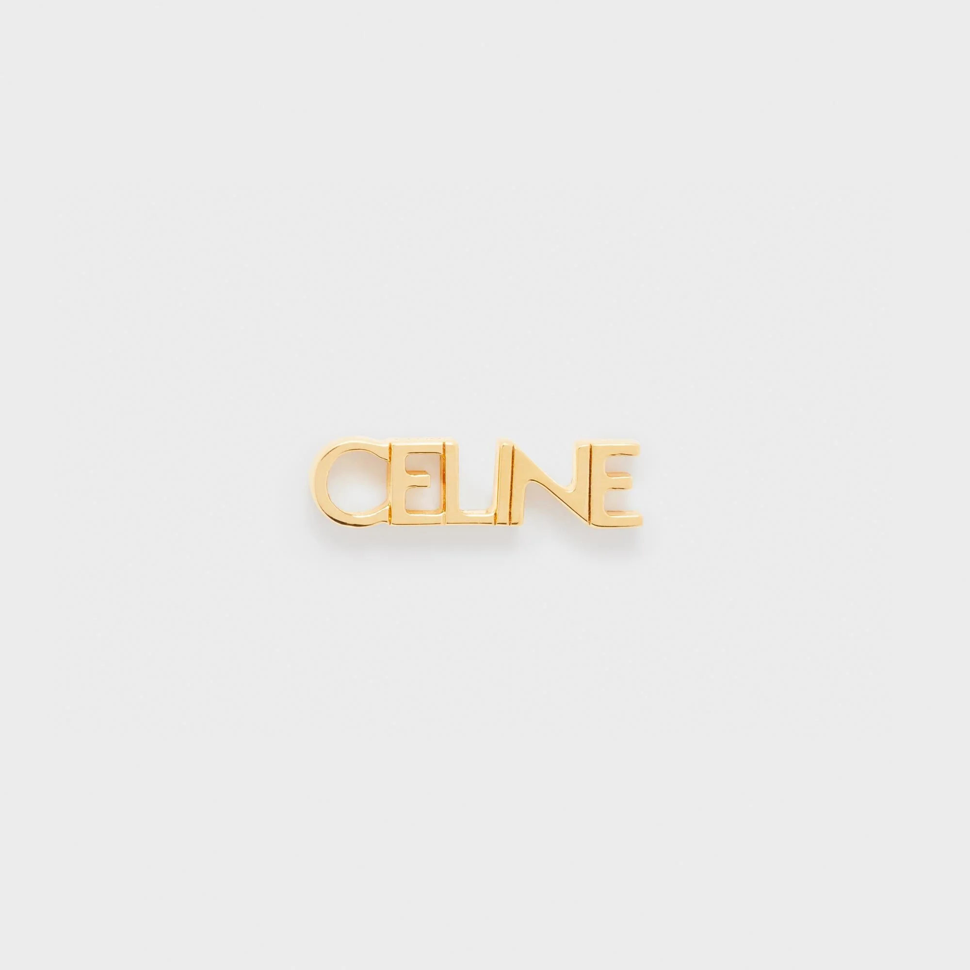 Celine Typo Stud - Gold