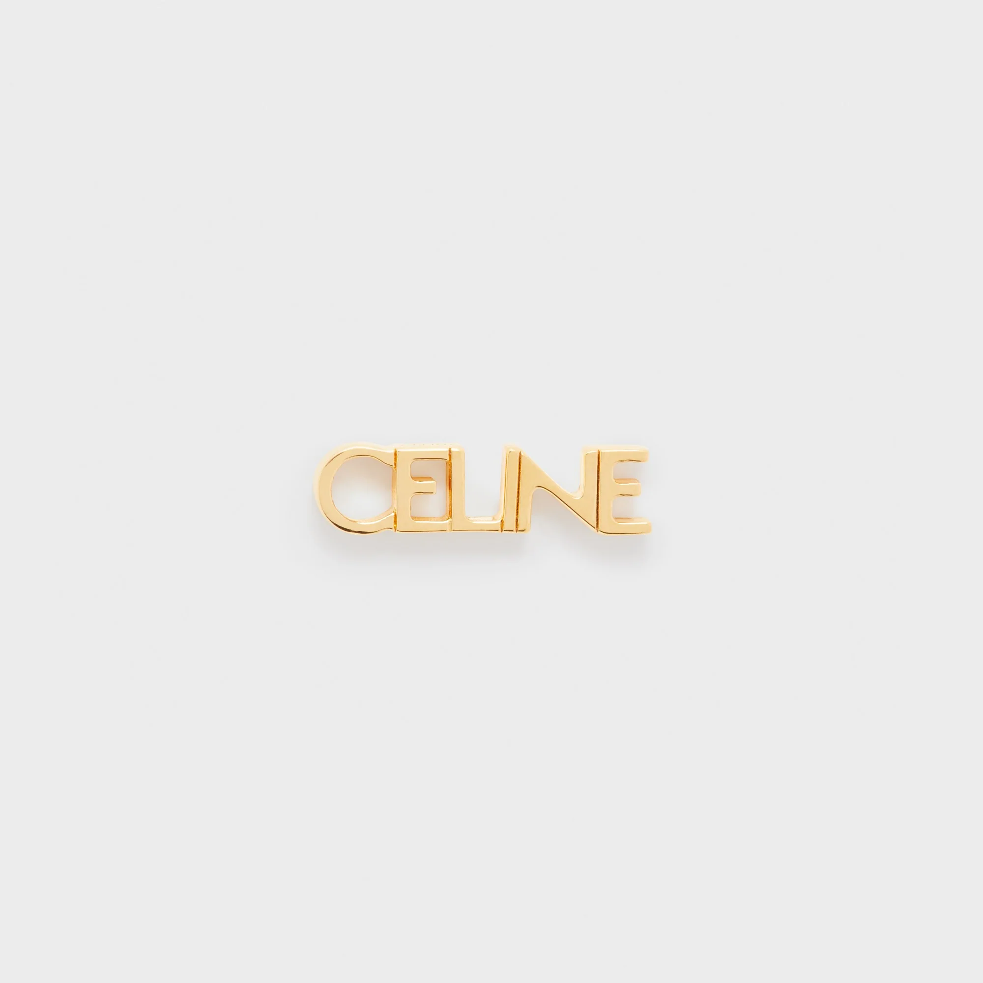 Celine Typo Stud - Gold - Image 2
