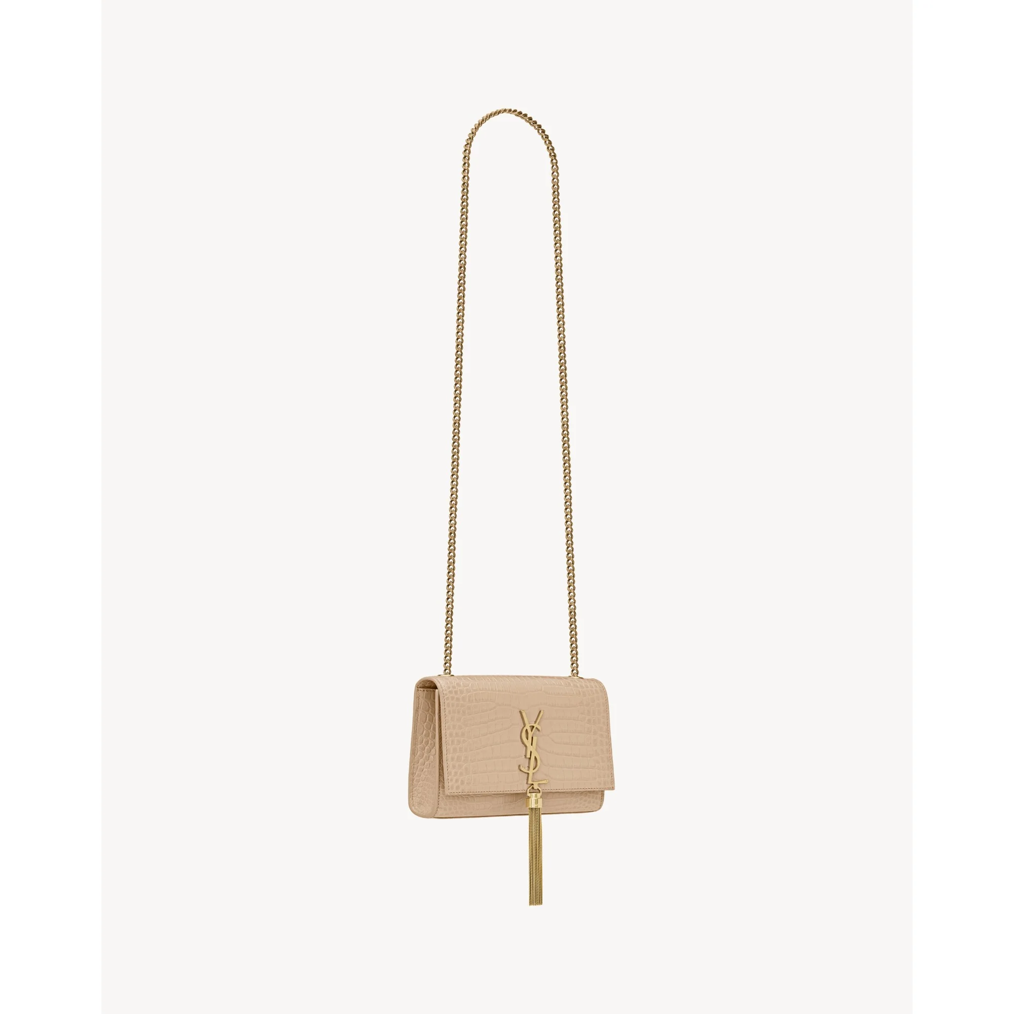 Small Kate Tassel Chain Bag - Dark Beige - Image 5
