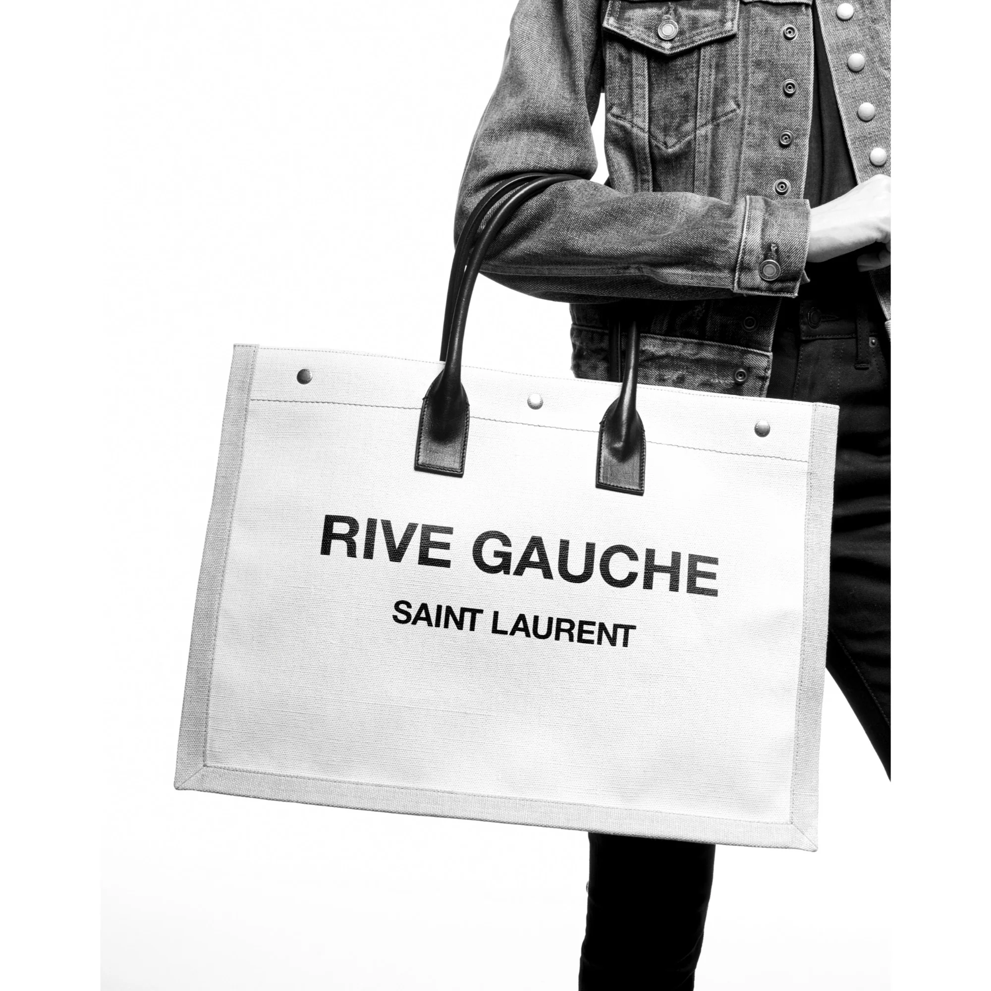 Rive Gauche Tote Bag - Nero - Image 5
