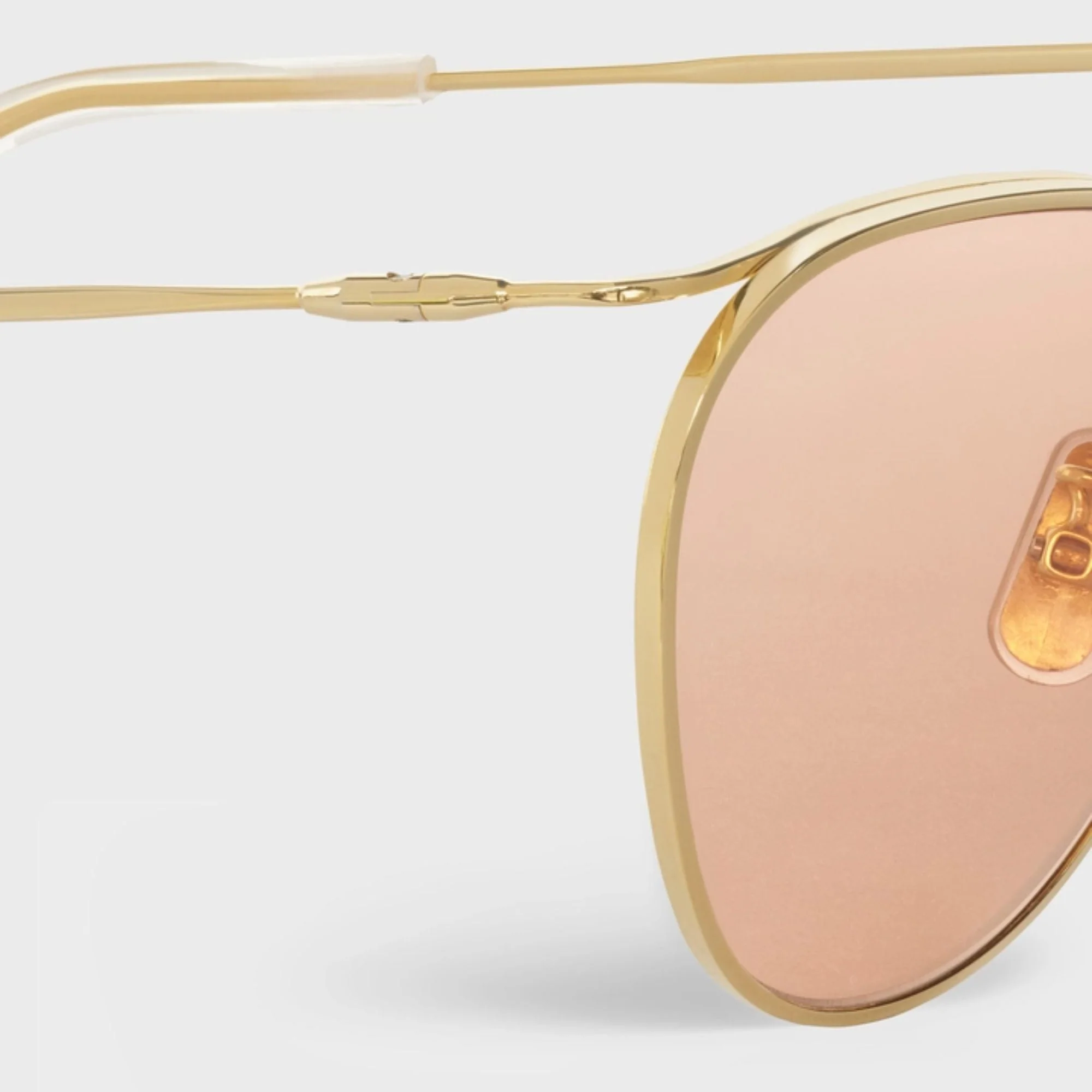Metal Frame 11 Sunglasses - Gold/Pink - Image 4