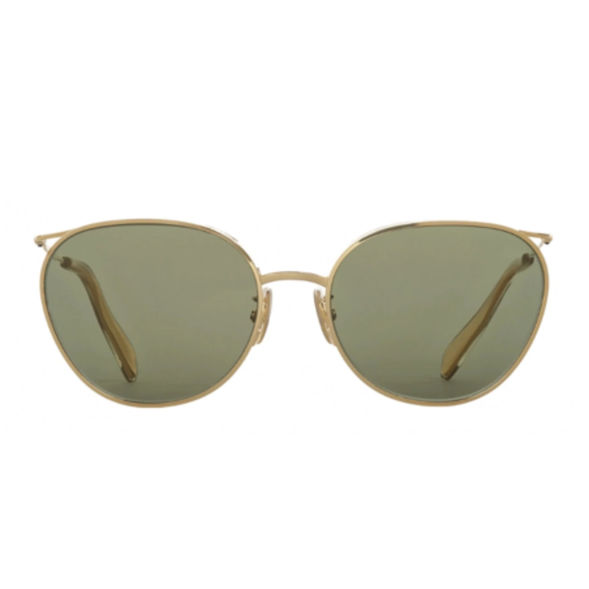 Metal Frame 11 Sunglasses - Silver/Light Green
