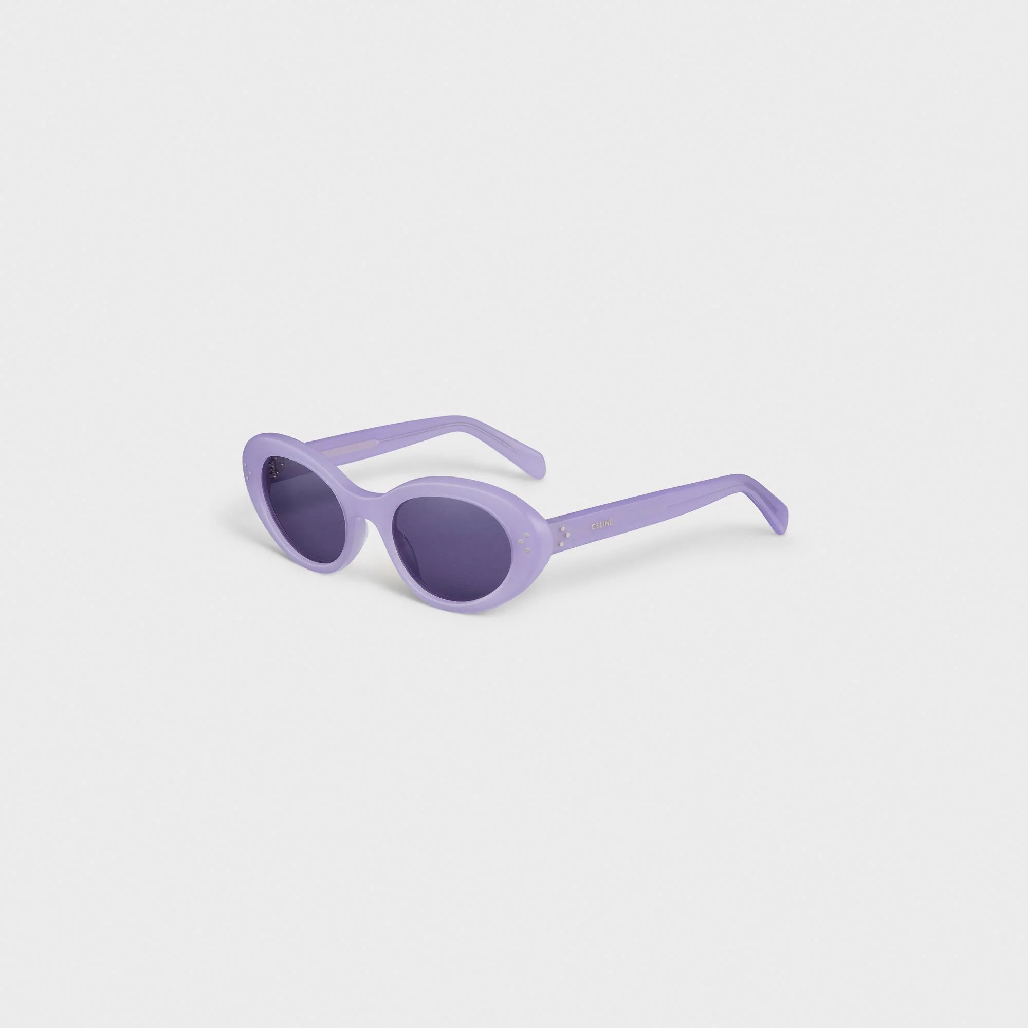 Cat Eye S193 Sunglasses - Milky Lilac - Image 2