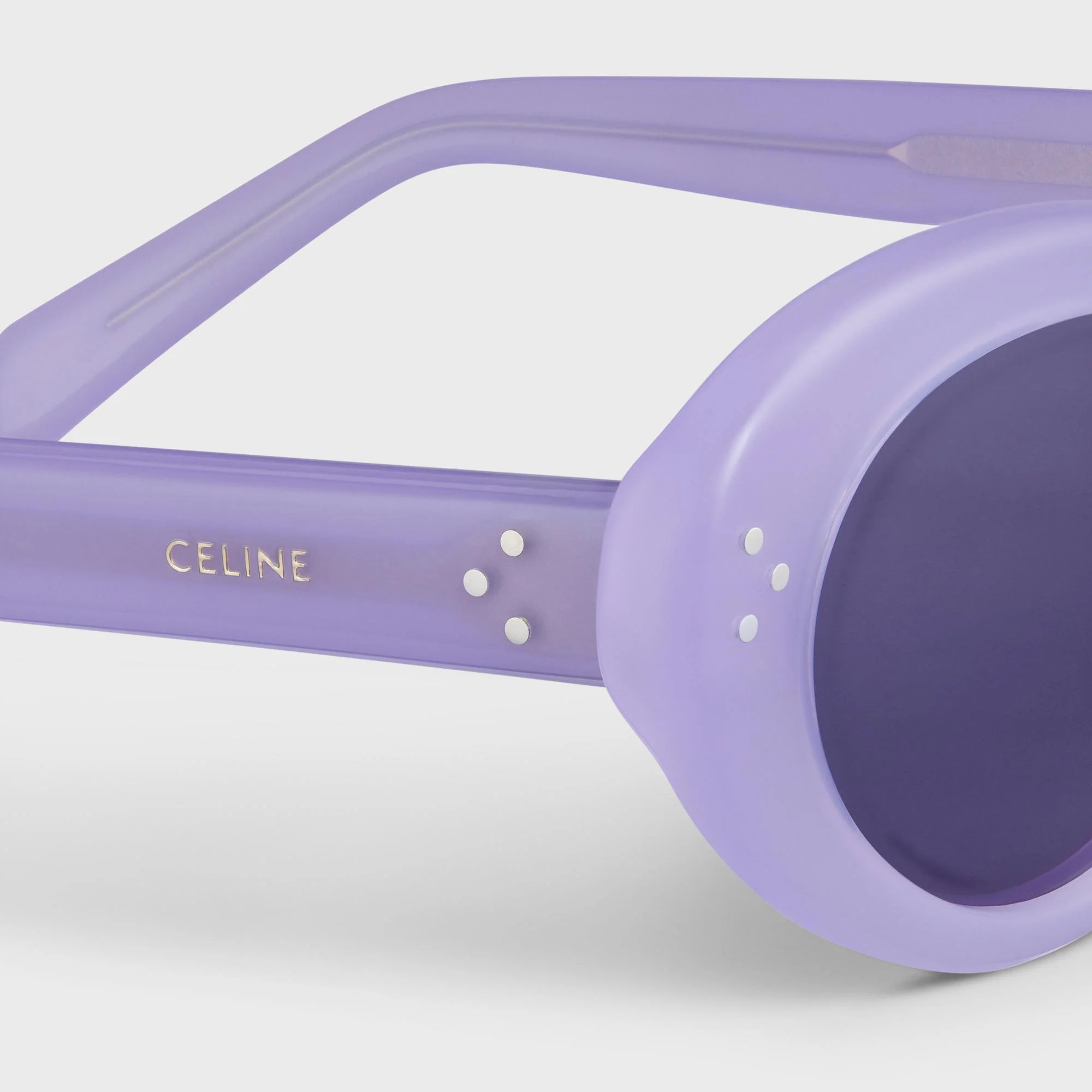 Cat Eye S193 Sunglasses - Milky Lilac - Image 4