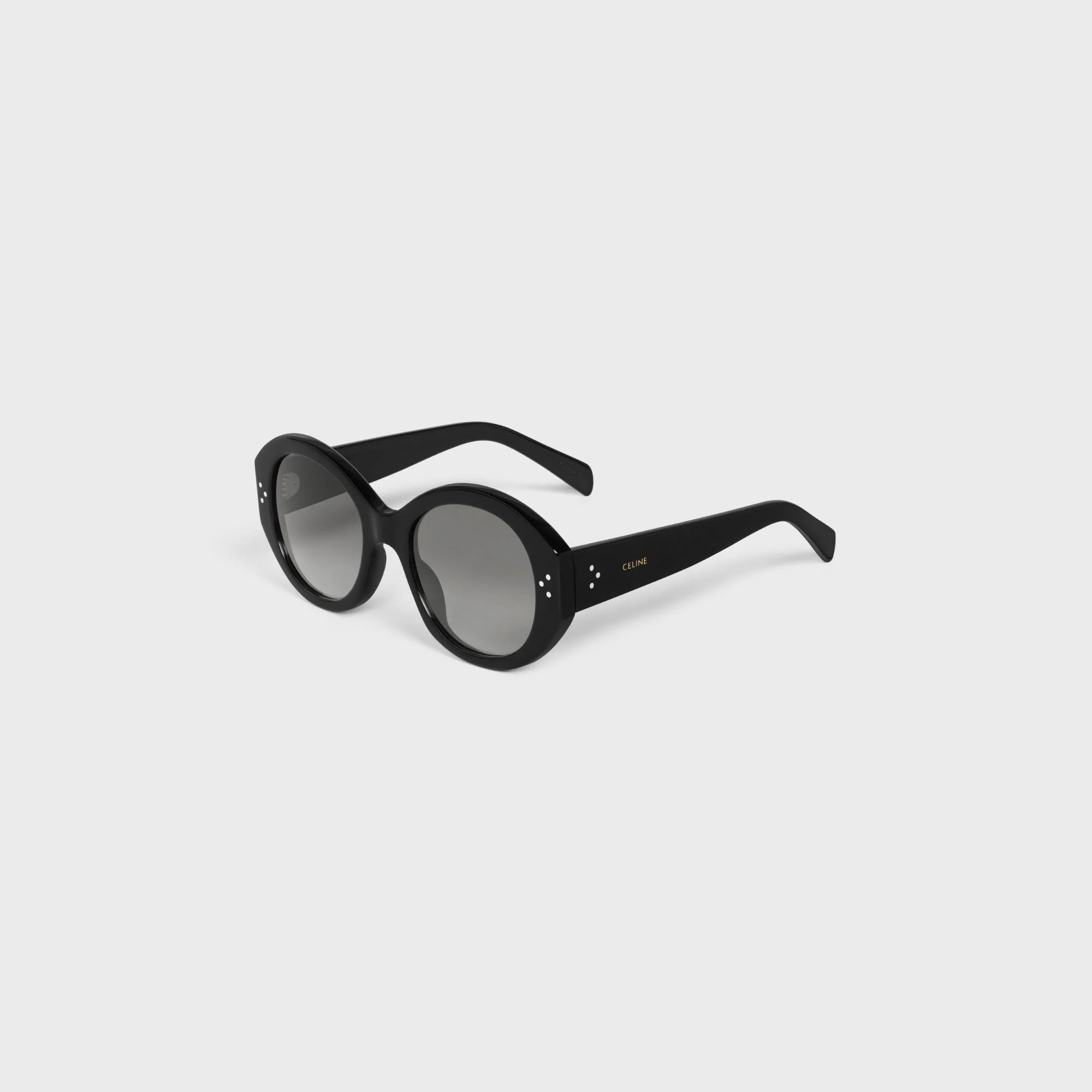Round S240 Sunglasses - Black - Image 2