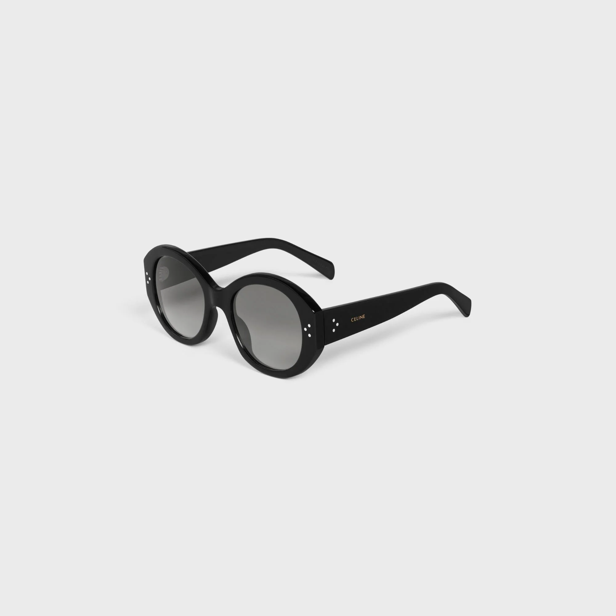 Round S240 Sunglasses - Black - Image 2