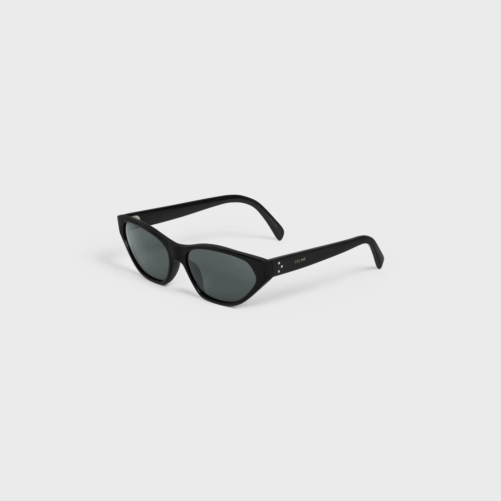 Cat Eye S251 Sunglasses - Black - Image 2