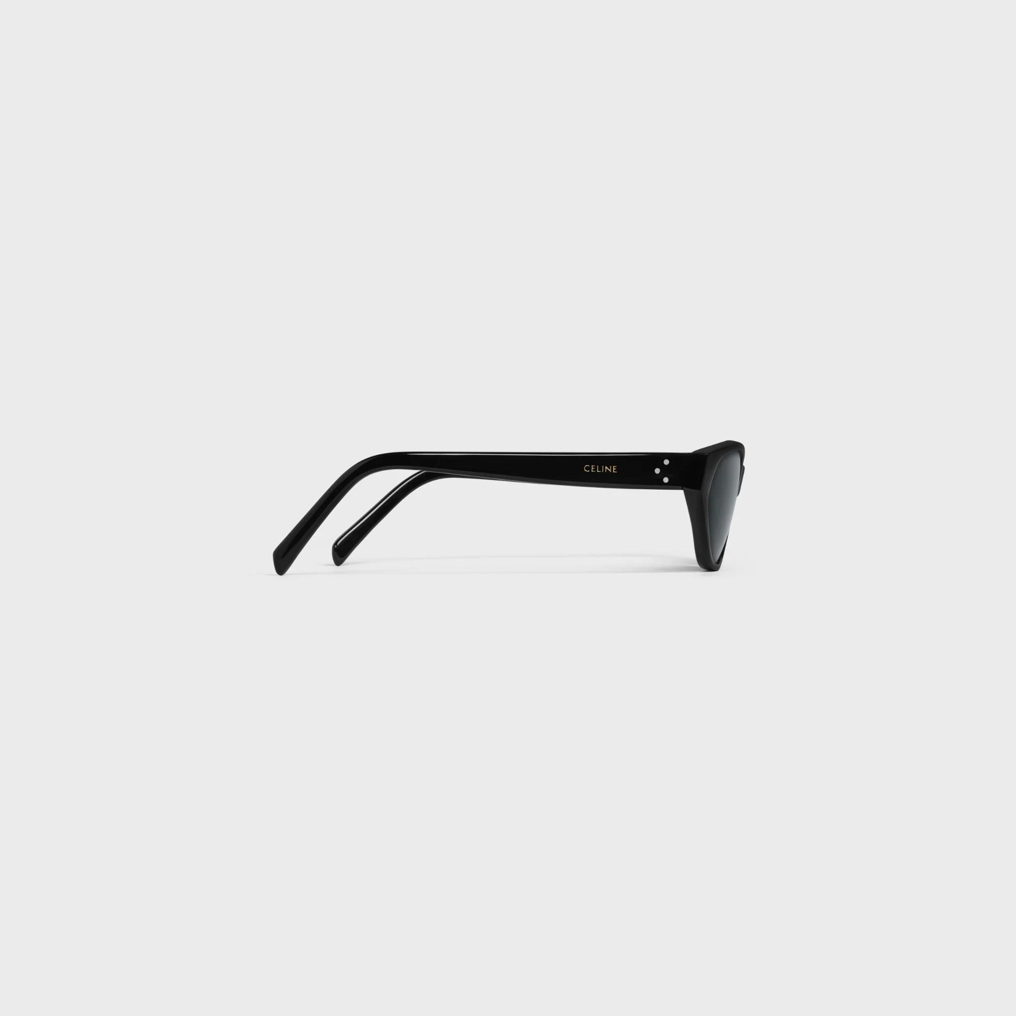 Cat Eye S251 Sunglasses - Black - Image 3