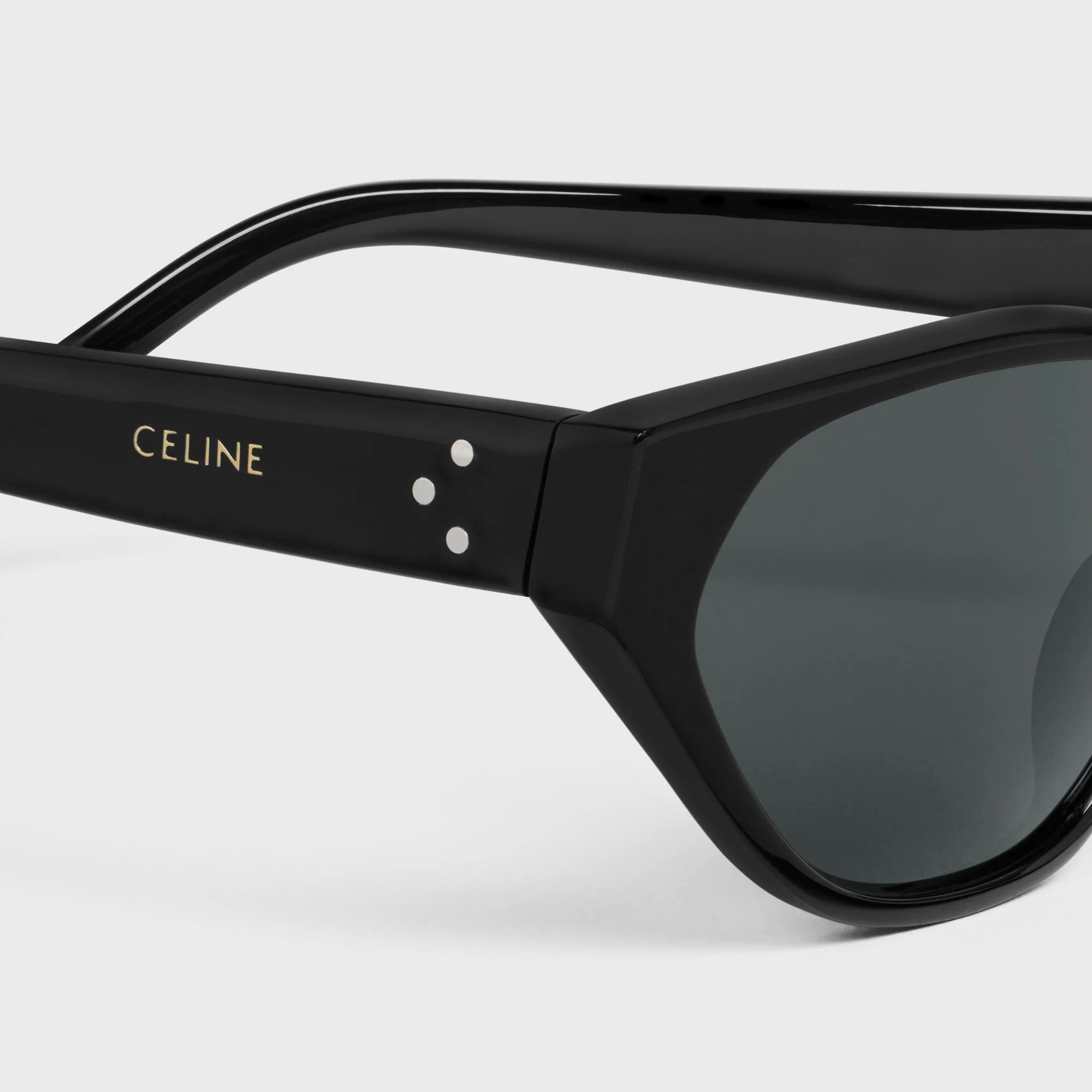 Cat Eye S251 Sunglasses - Black - Image 4