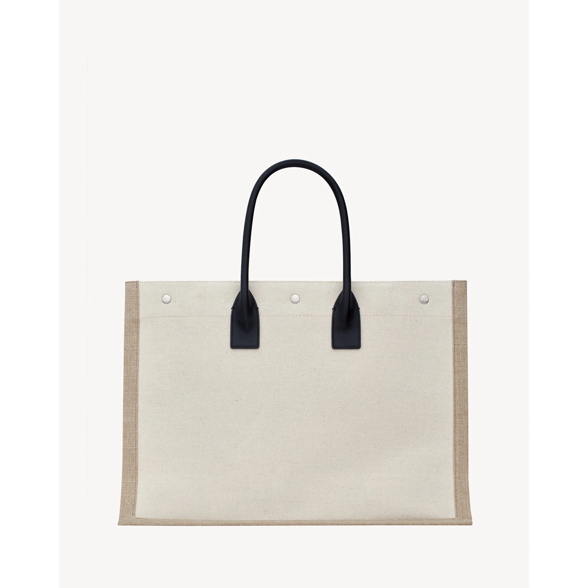 Large Tote Bag Rive Gauche - Greggio/Natural - Image 2