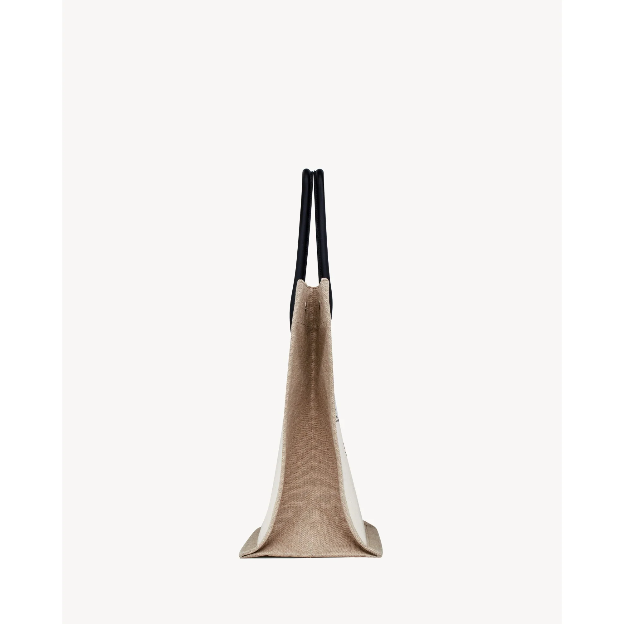 Large Tote Bag Rive Gauche - Greggio/Natural - Image 3