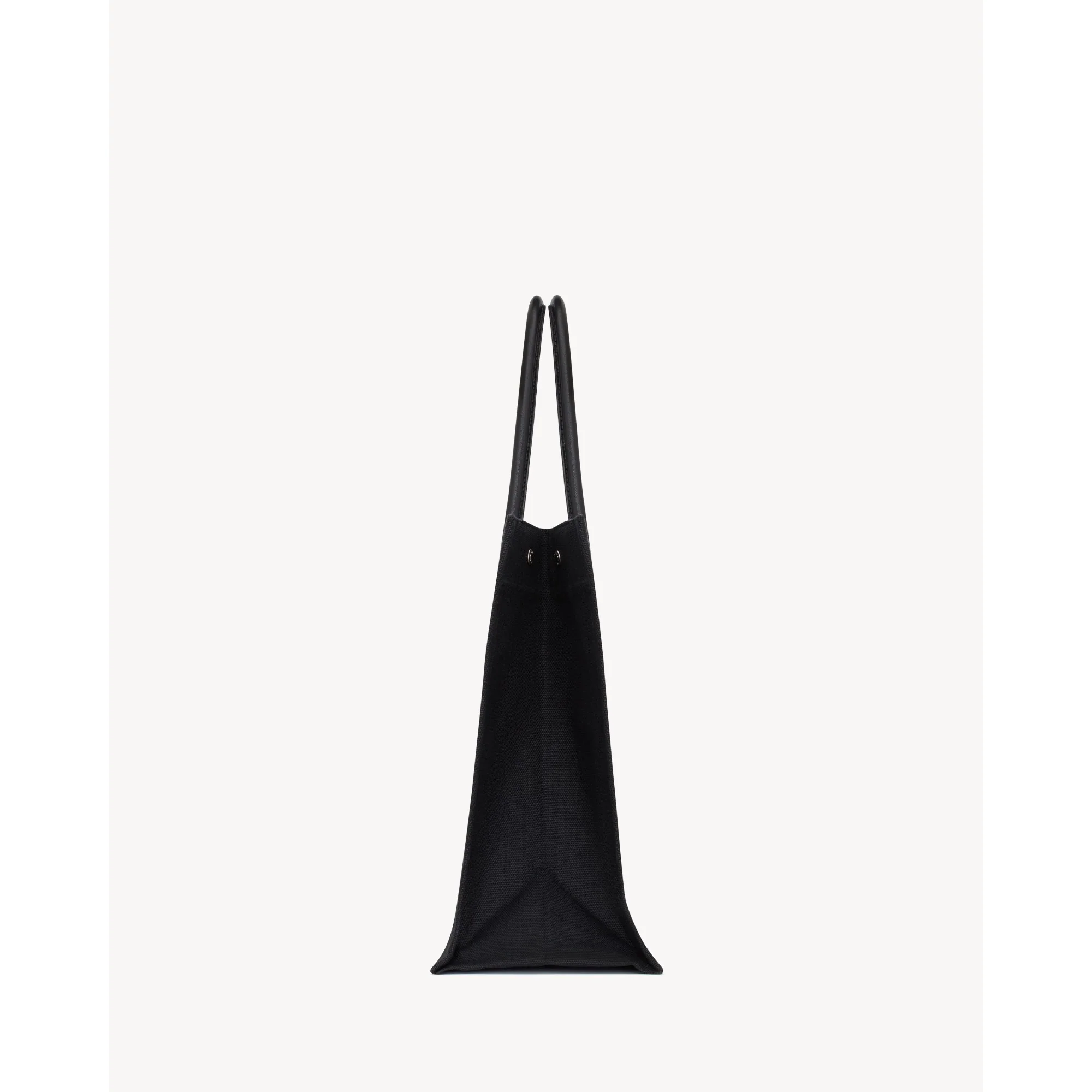 Large Rive Gauche Tote Bag - Greggio/Nero - Image 3