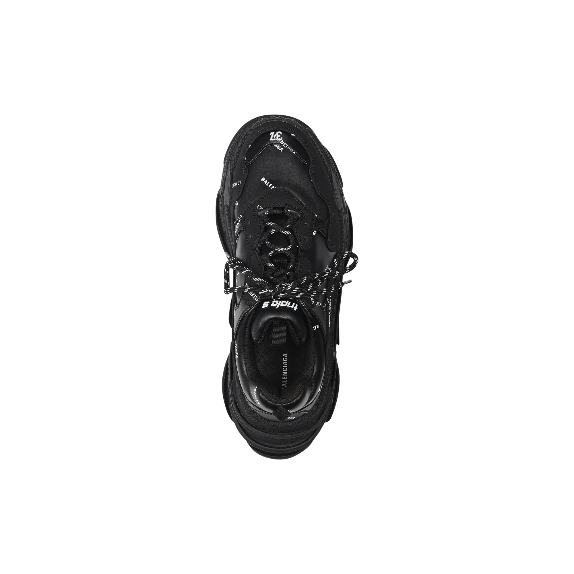Triple S Allover Logo - Black/White - Image 4