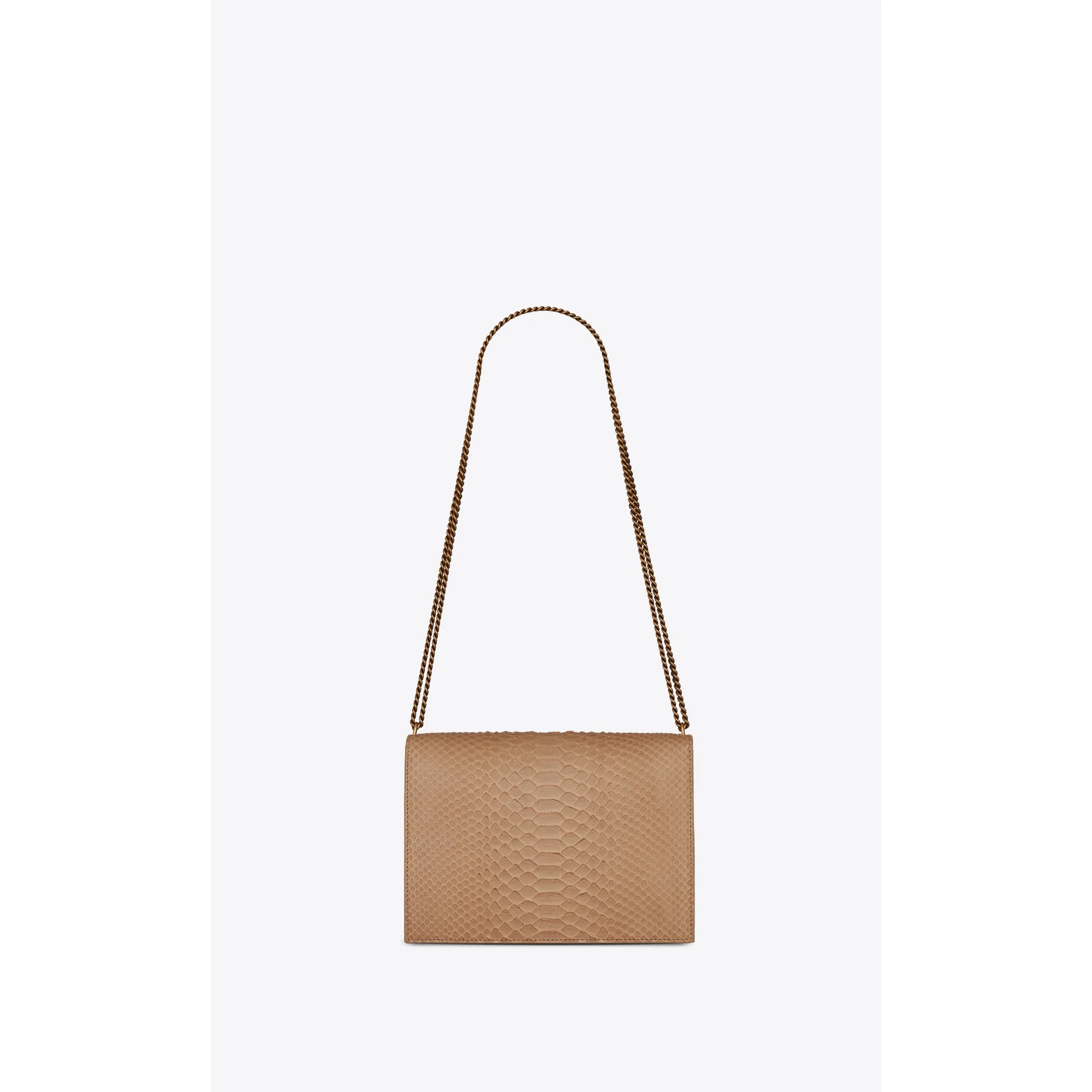 Medium Cassandra Chain Bag - Warm Beige - Image 2