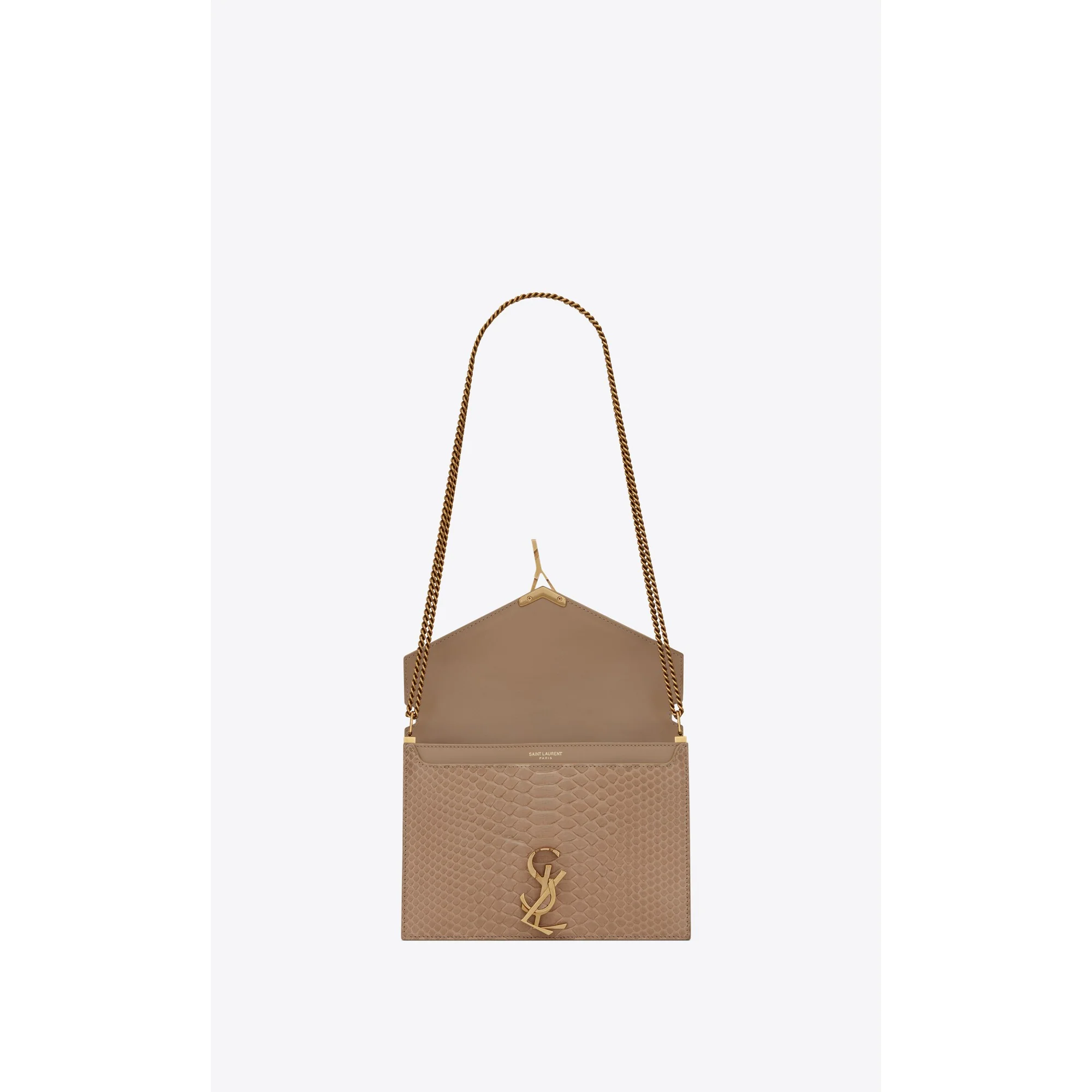 Medium Cassandra Chain Bag - Warm Beige - Image 5
