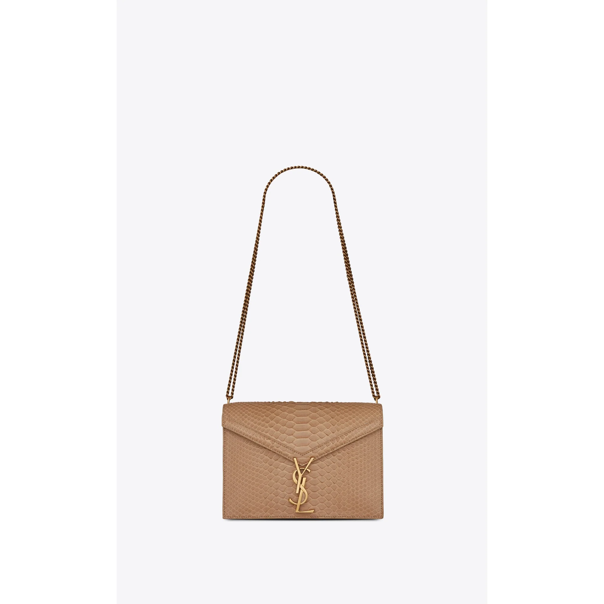 Medium Cassandra Chain Bag - Warm Beige
